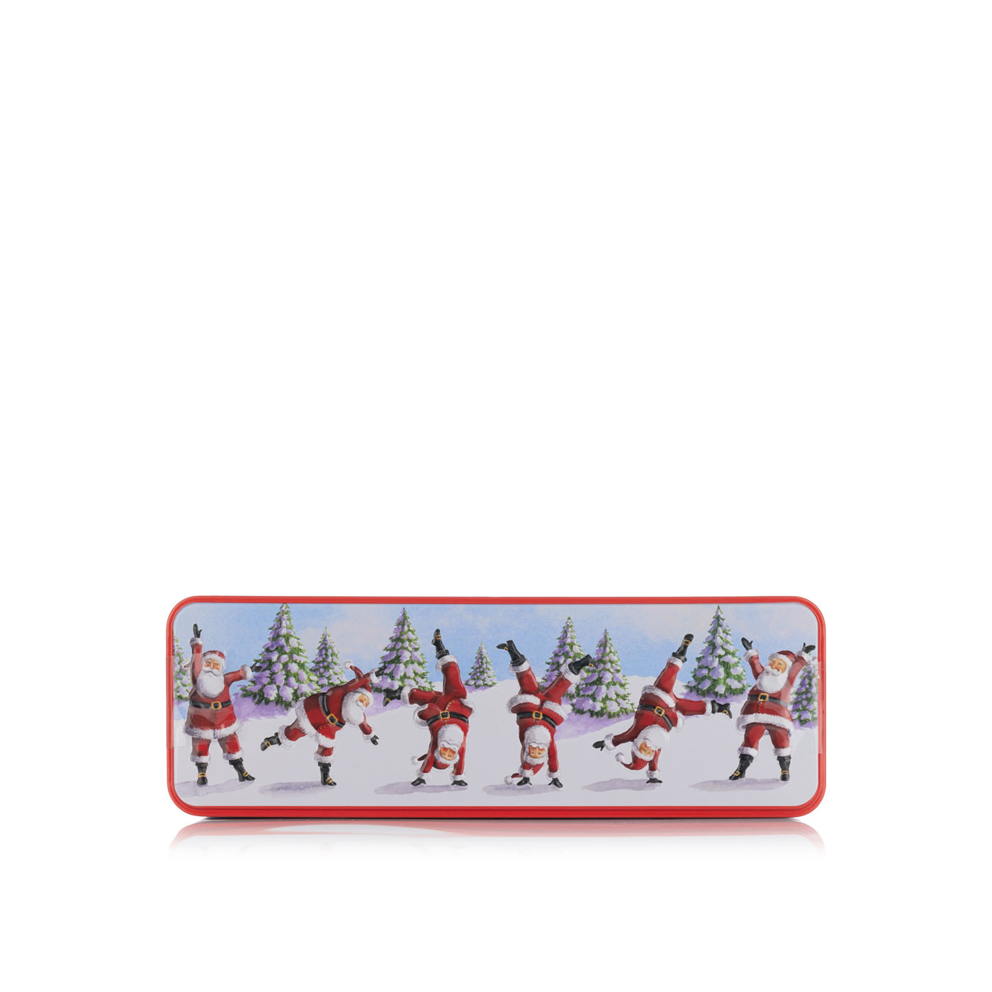 Grandma Wild's Embossed Dancing Santa Biscuit Tin 150g