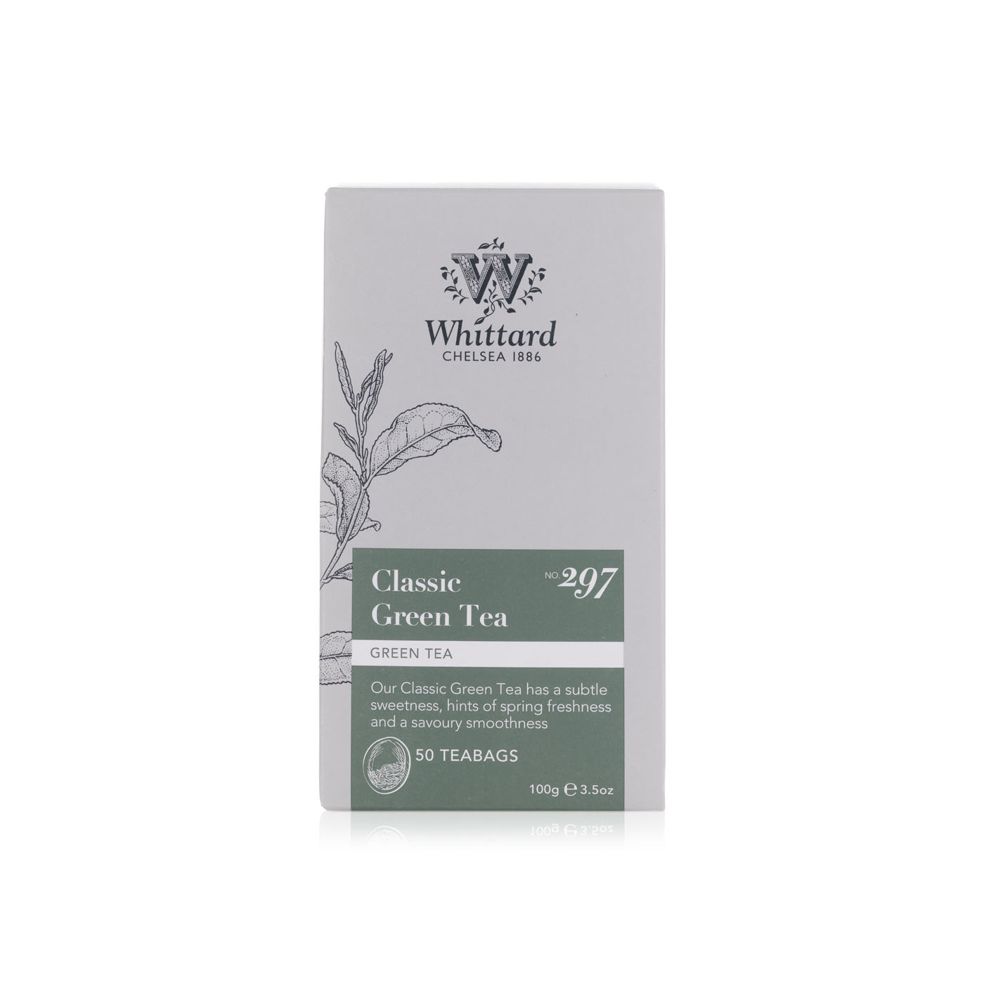 Whittard Classic Green Tea 50 Bags 100g