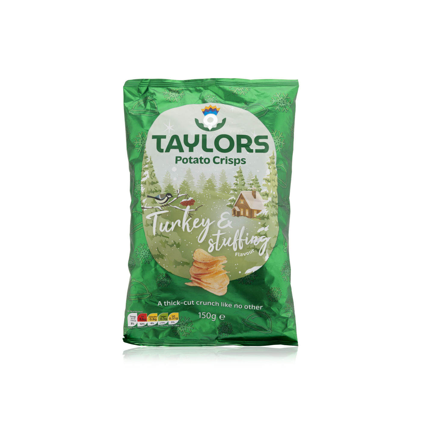 Taylors festive turkey and stuffing flavour potato crisps 150g Spinneys UAE