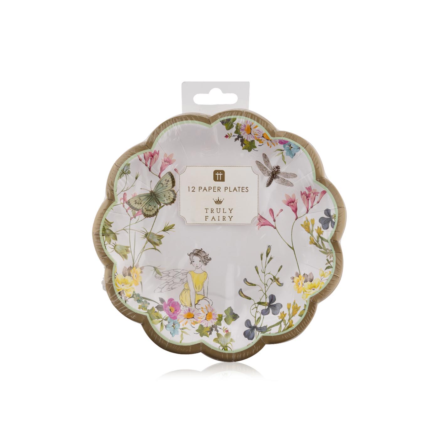 Talking Tables Truly Fairy Scallop Edge Plates Set of 12 7 inches