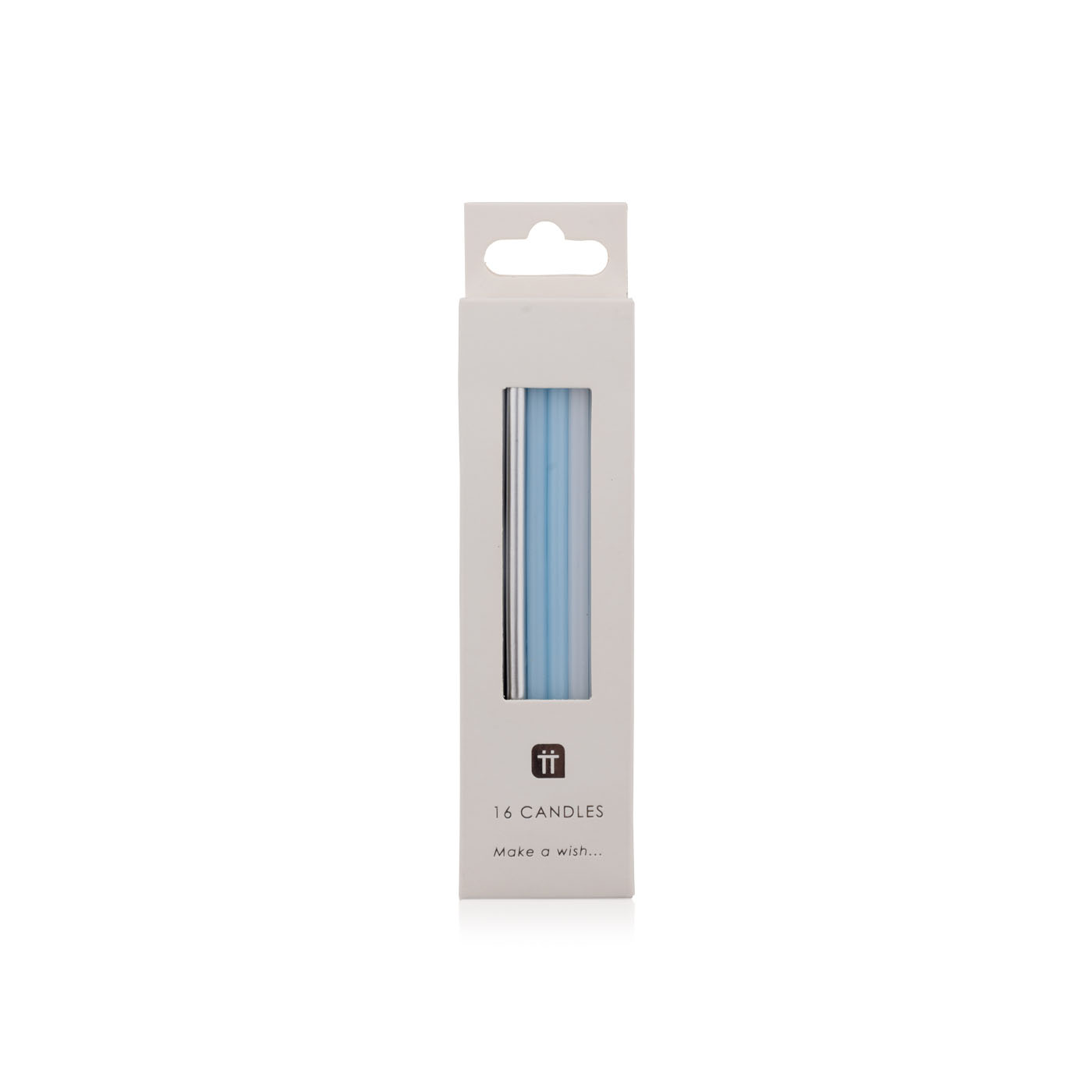 Talking Tables Tall Blue Candles 10cm Pack of 16