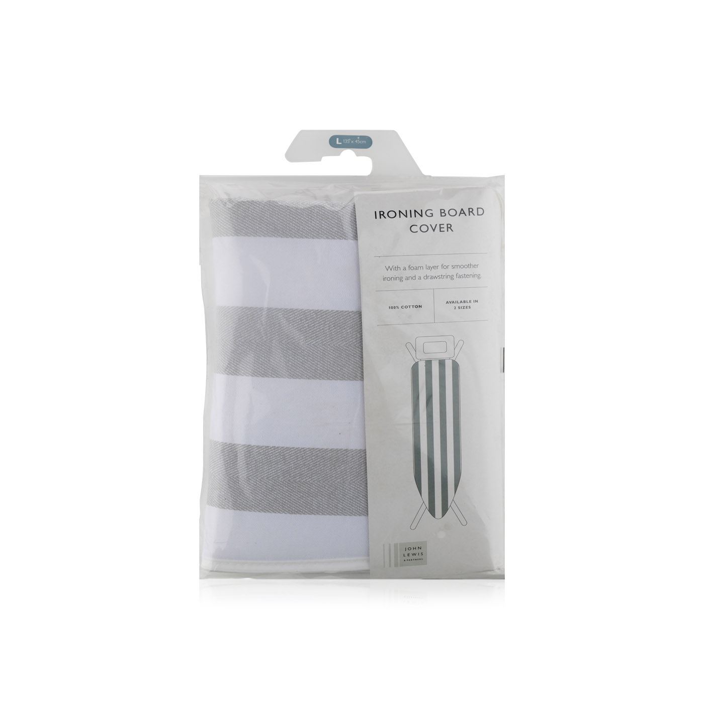 John Lewis grey stripe ironing board cover Spinneys UAE
