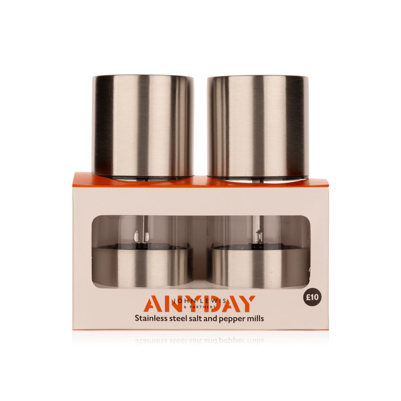 John Lewis Stainless Steel Salt & Pepper Set