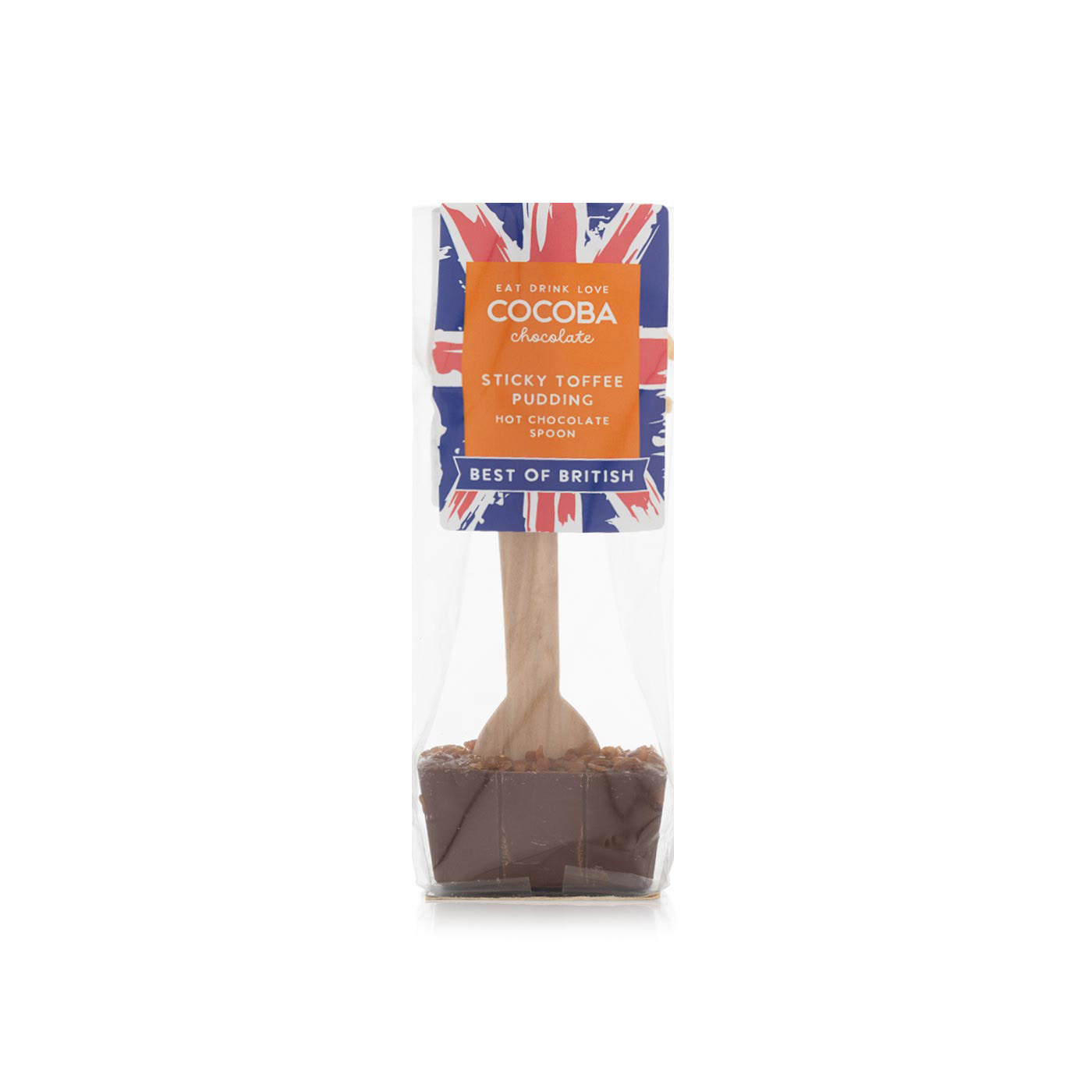 Cocoba sticky toffee pudding hot chocolate spoon 50g Spinneys UAE