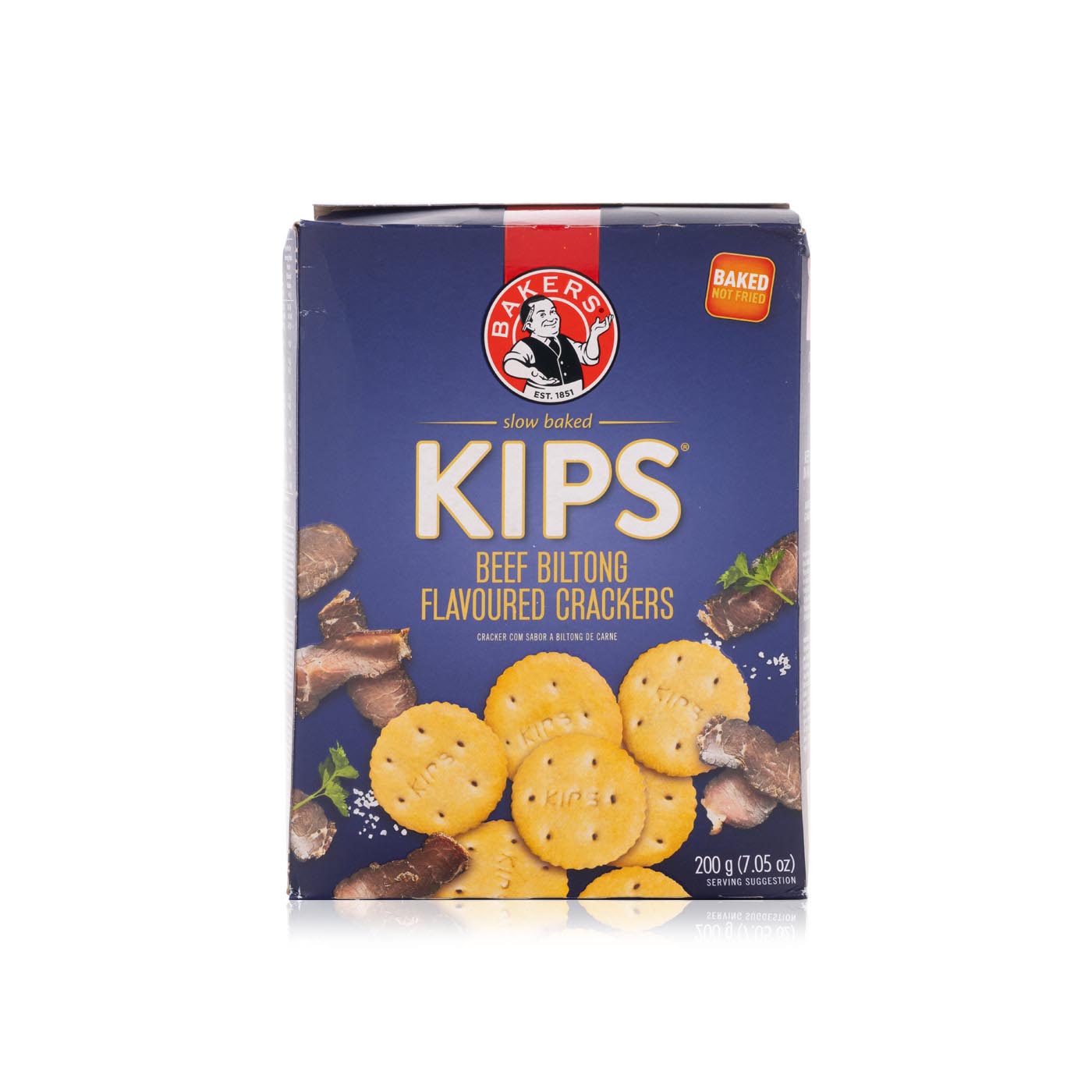 Bakers Kips Beef Biltong Flavoured Crackers 200g