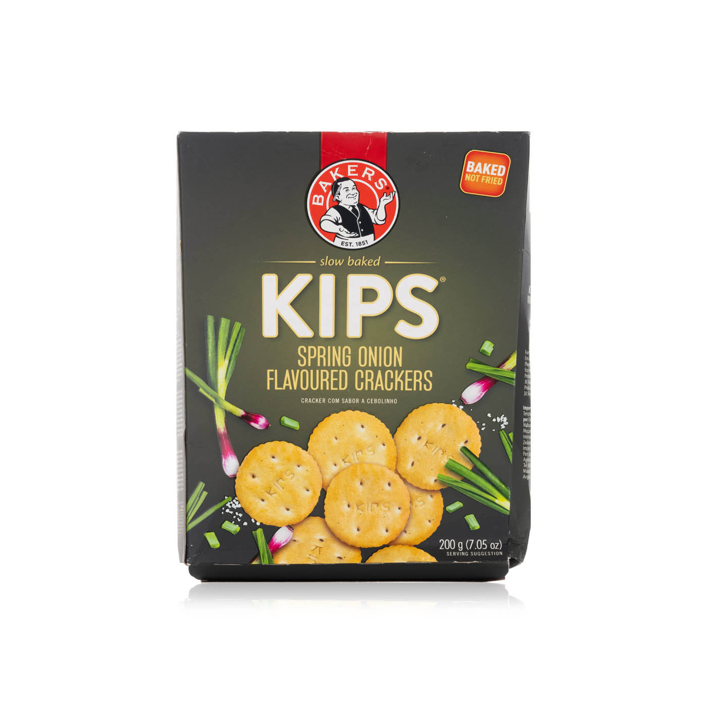 Bakers Kips Spring Onion Flavoured Crackers 200g - Spinneys Uae