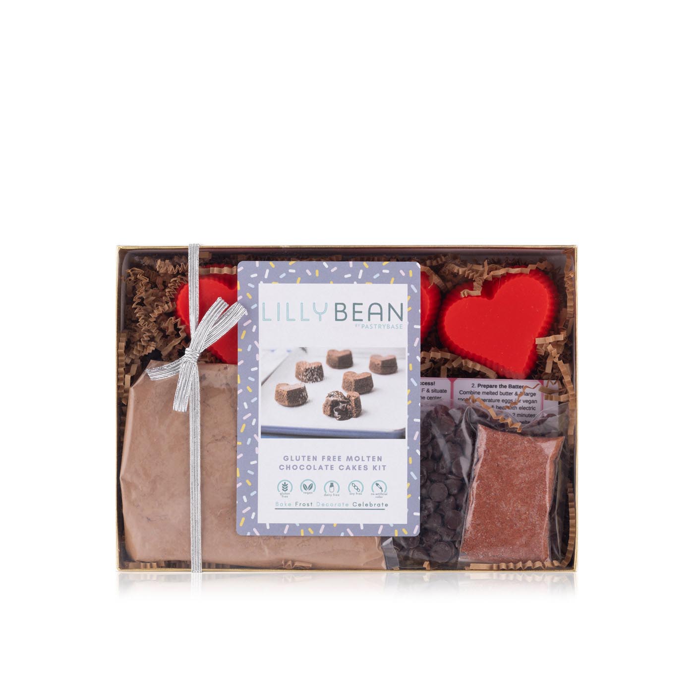 Pastrybase Gluten-Free Molten Chocolate Cake Baking Box Kit 447g