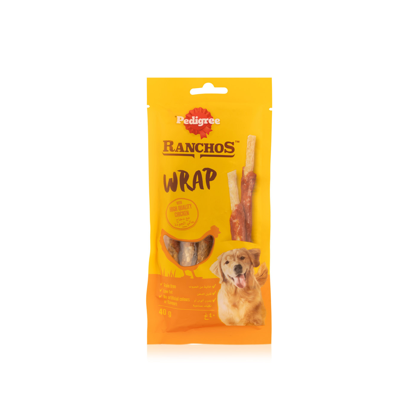 Pedigree Ranchos Wrap Dog Treats with Chicken 40g