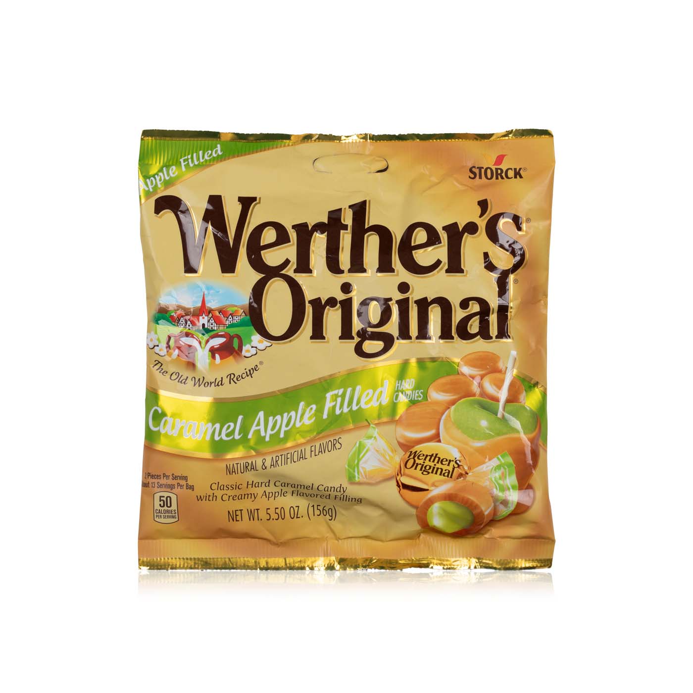 Werther's Original caramel apple filled hard candies 156g Spinneys UAE