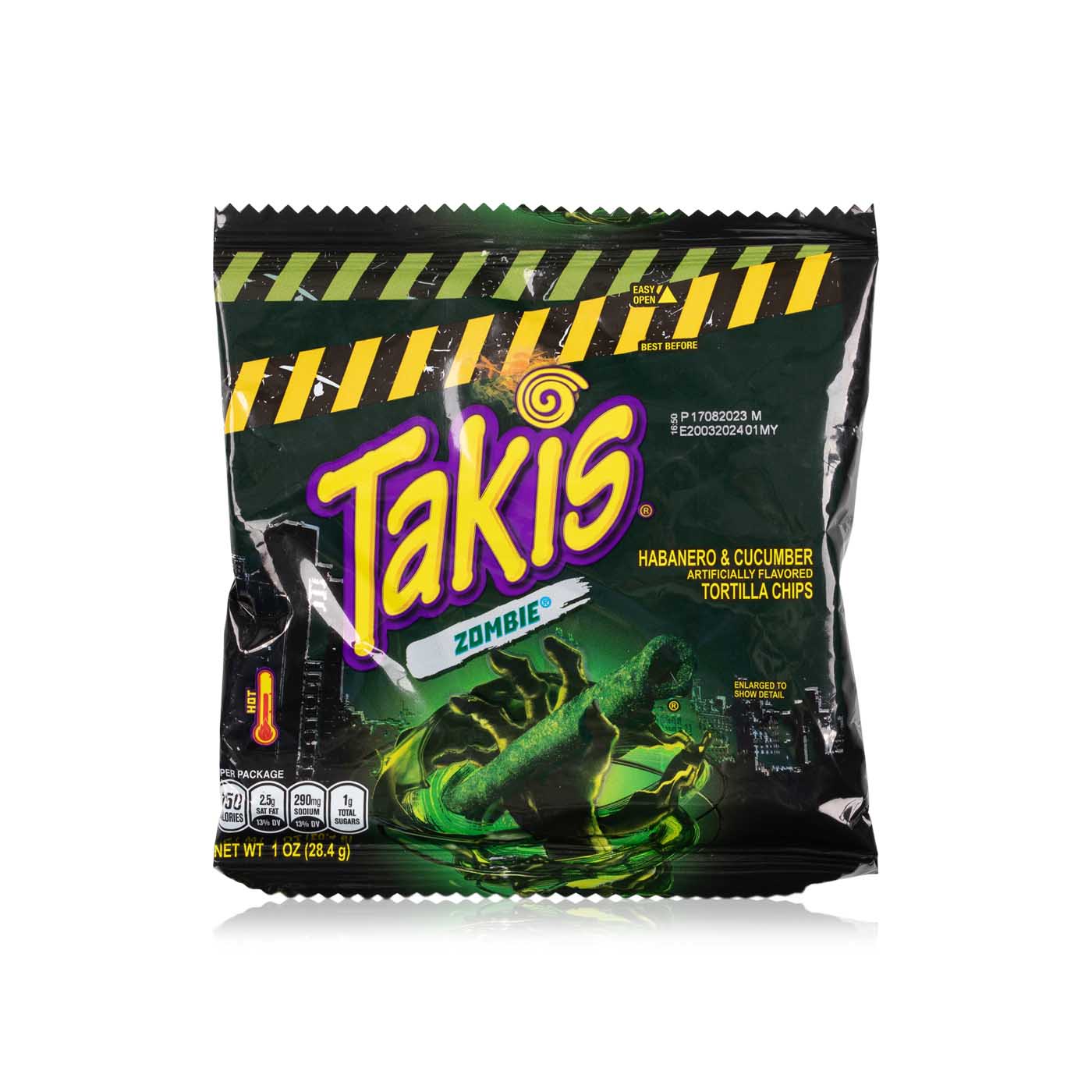 Takis Zombie Habanero and Cucumber Tortilla Chips 28g