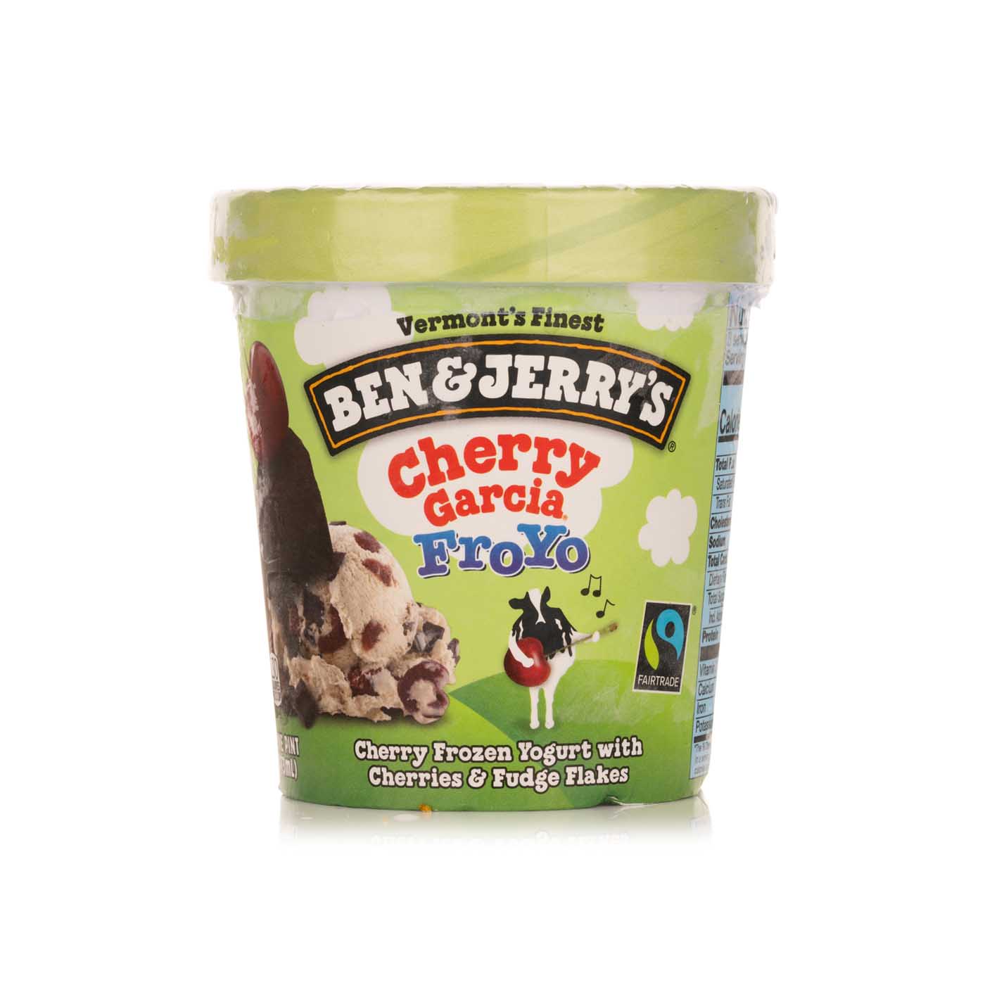 Ben & Jerry's cherry garcia frozen yoghurt 473ml Spinneys UAE
