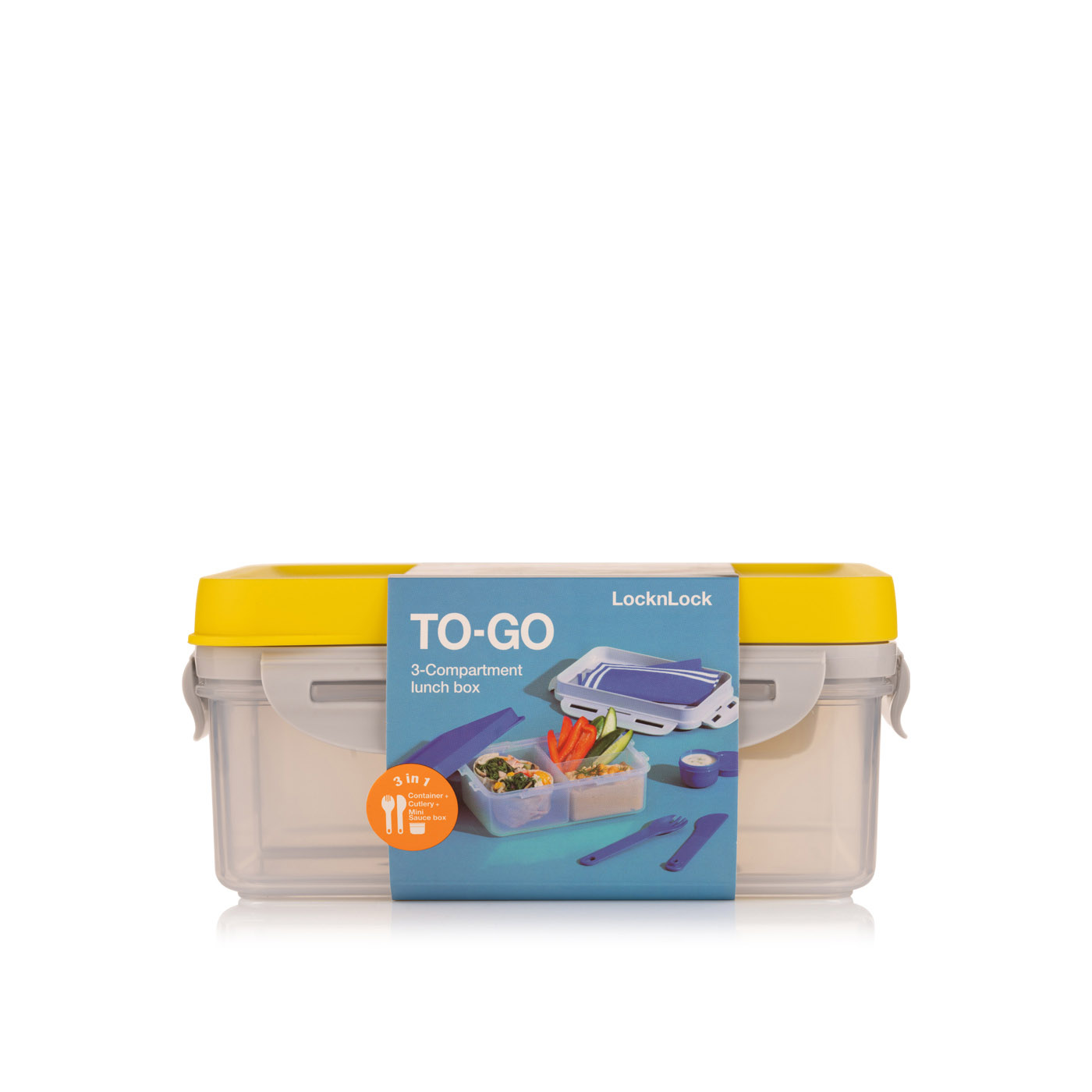 Lock & Lock to-Go 3-in-1 Lunchbox 1 litre