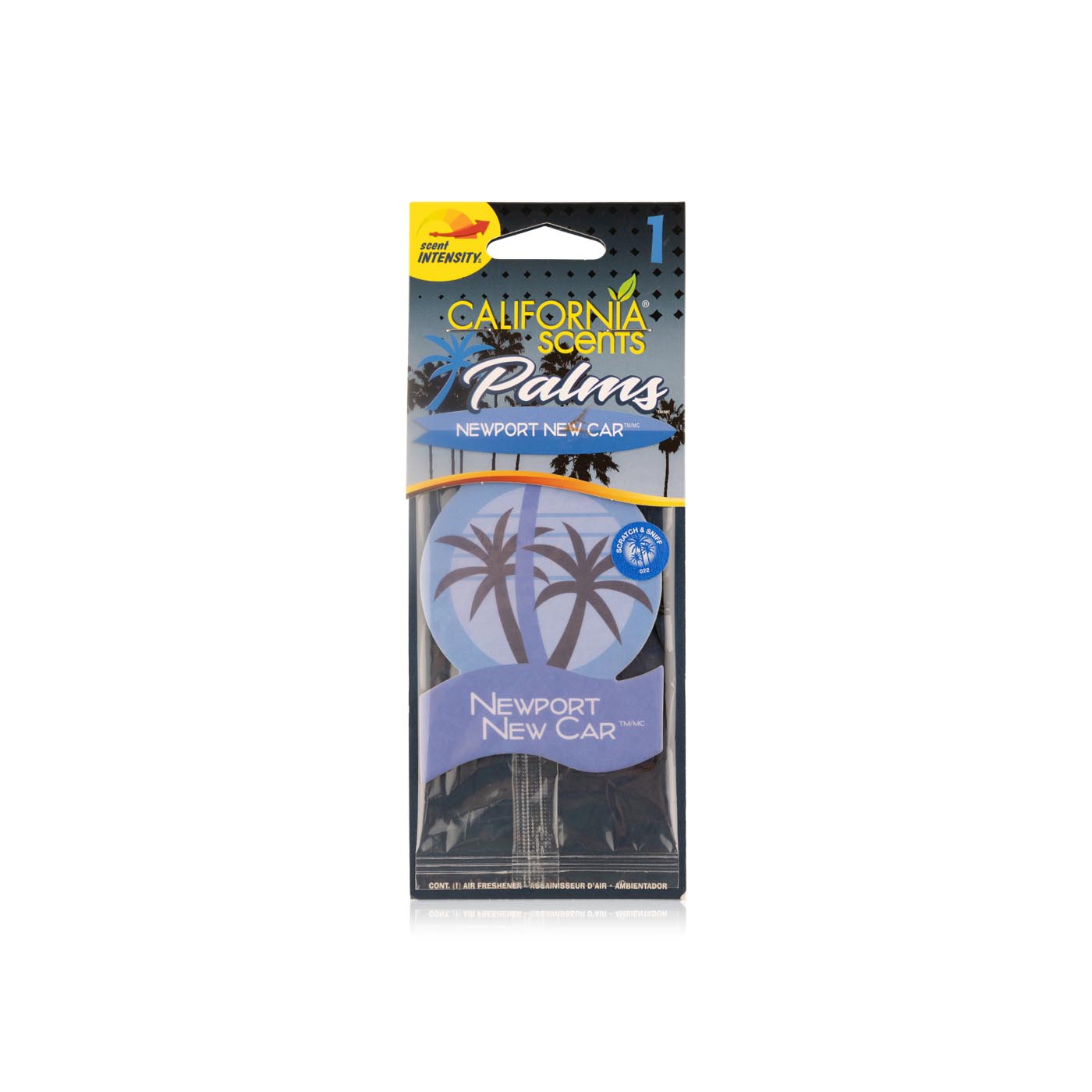 California Scents Hanging Palm Tree Air Freshener Newport New Car 1 Piece