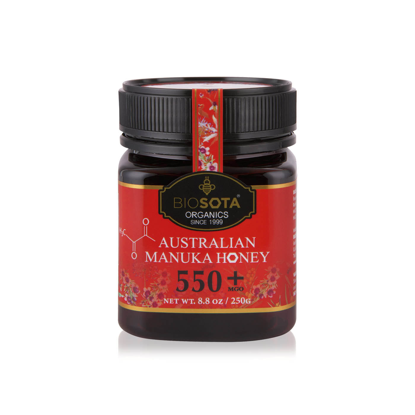 Biosota Organics Manuka Honey MGO 550+ 250g