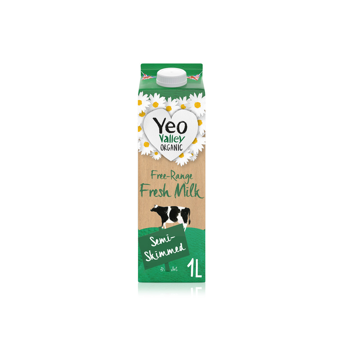 Yeo Valley Organic Fresh Semi-Skimmed Milk 1 litre