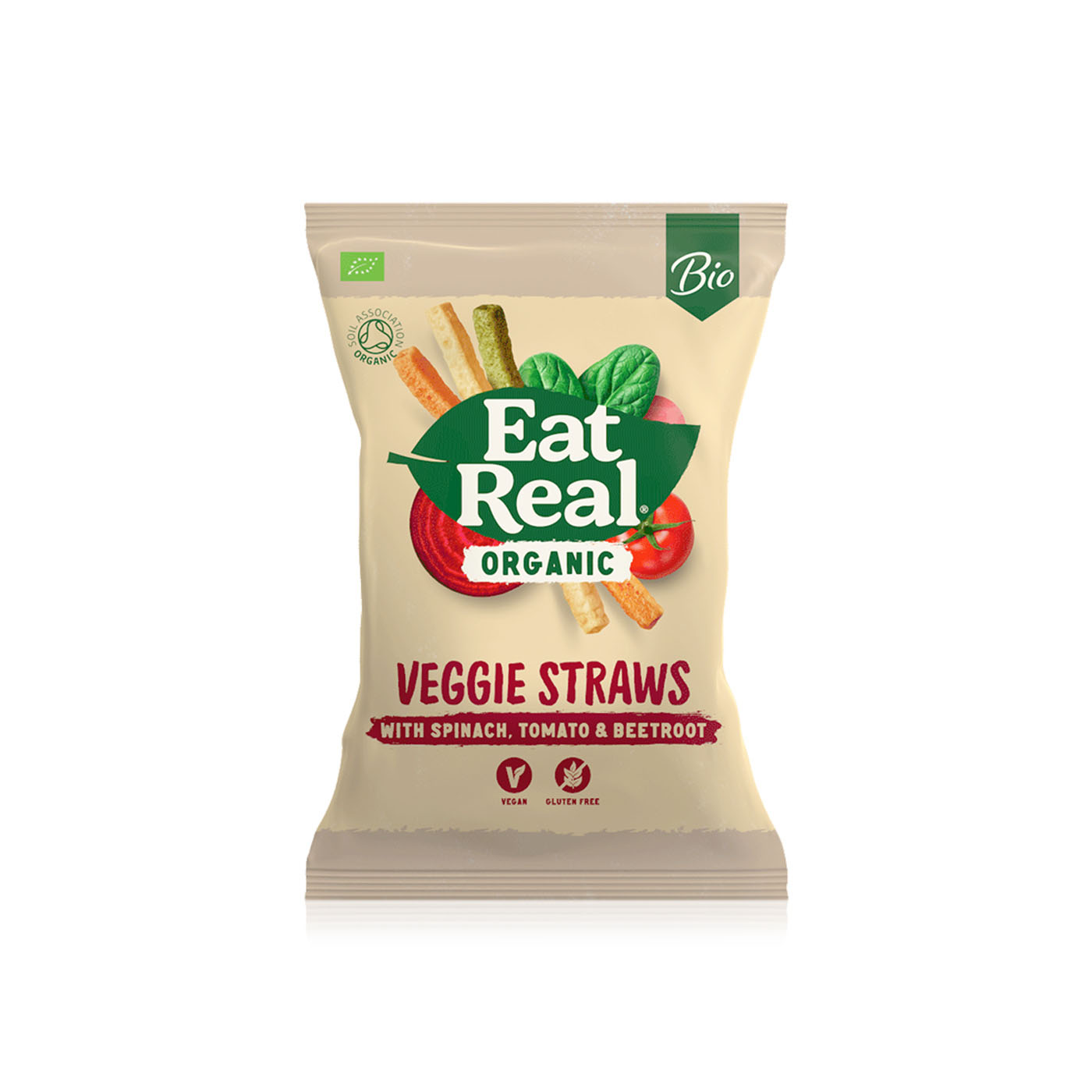Eat Real Organic Veggie Straws Sea Salt 100g