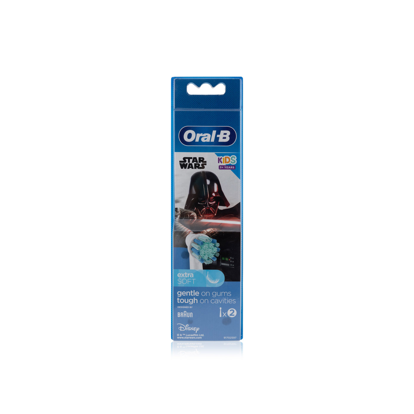 Oral-B Star Wars Kids Extra Soft Toothbrush Heads 2 Pack Eb10s
