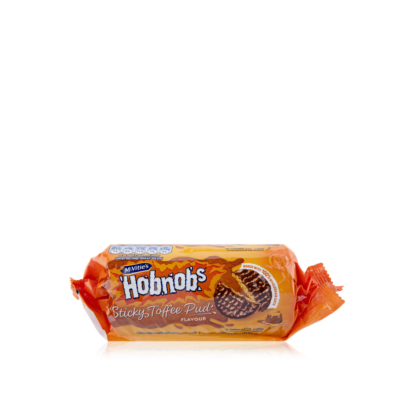 Mcvities Hobnobs Sticky Toffee Pudding Flavour Biscuits 262g