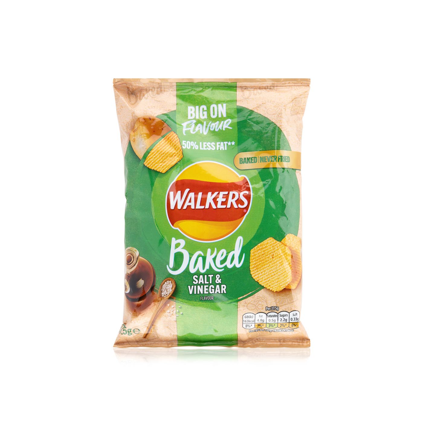 Walkers Baked Salt And Vinegar Crisps 37g Spinneys United Arab Emirates
