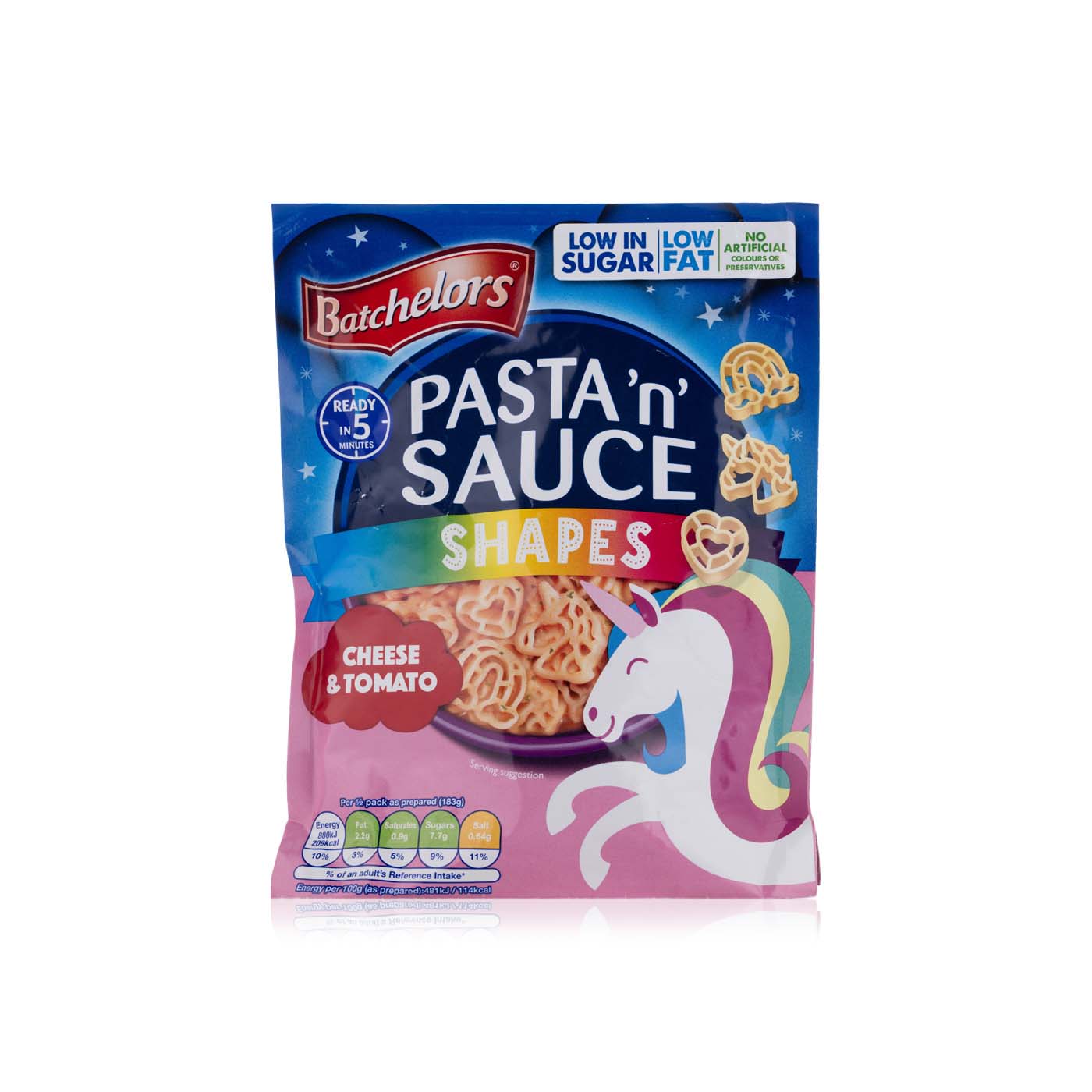 Batchelors Pasta N Sauce Cheese & Tomato Unicorn Shoe Shapes 99g