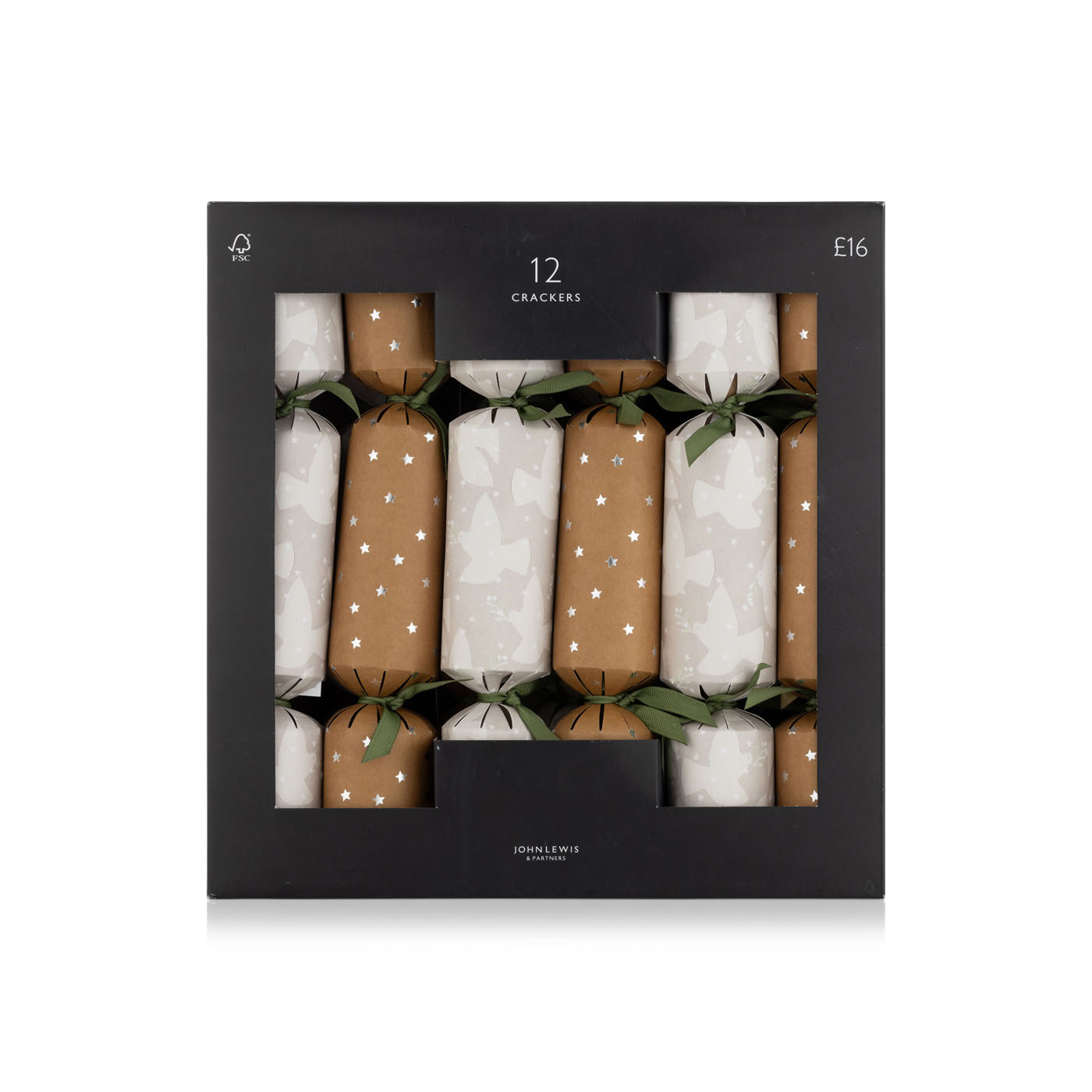 John Lewis Polar Planet Birds Crackers 12 Pack