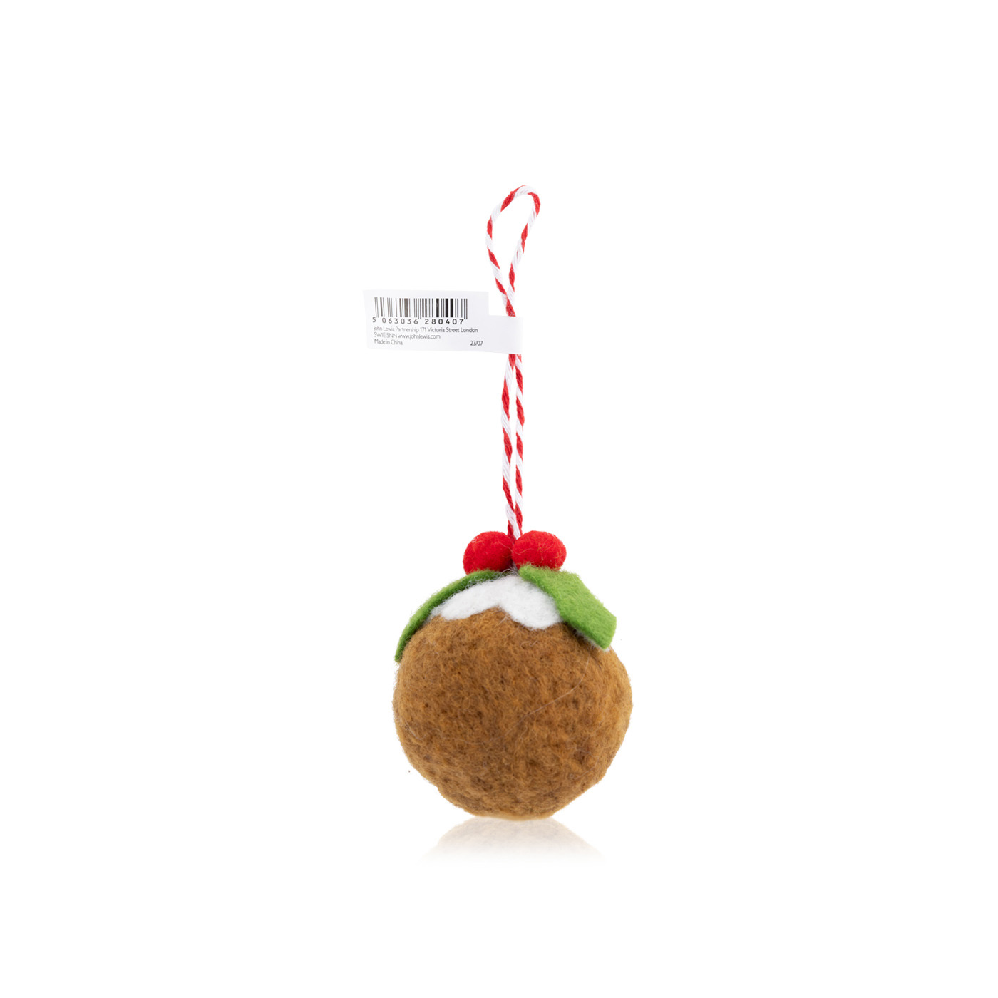 John Lewis Felt Christmas Pudding Tree Decoration