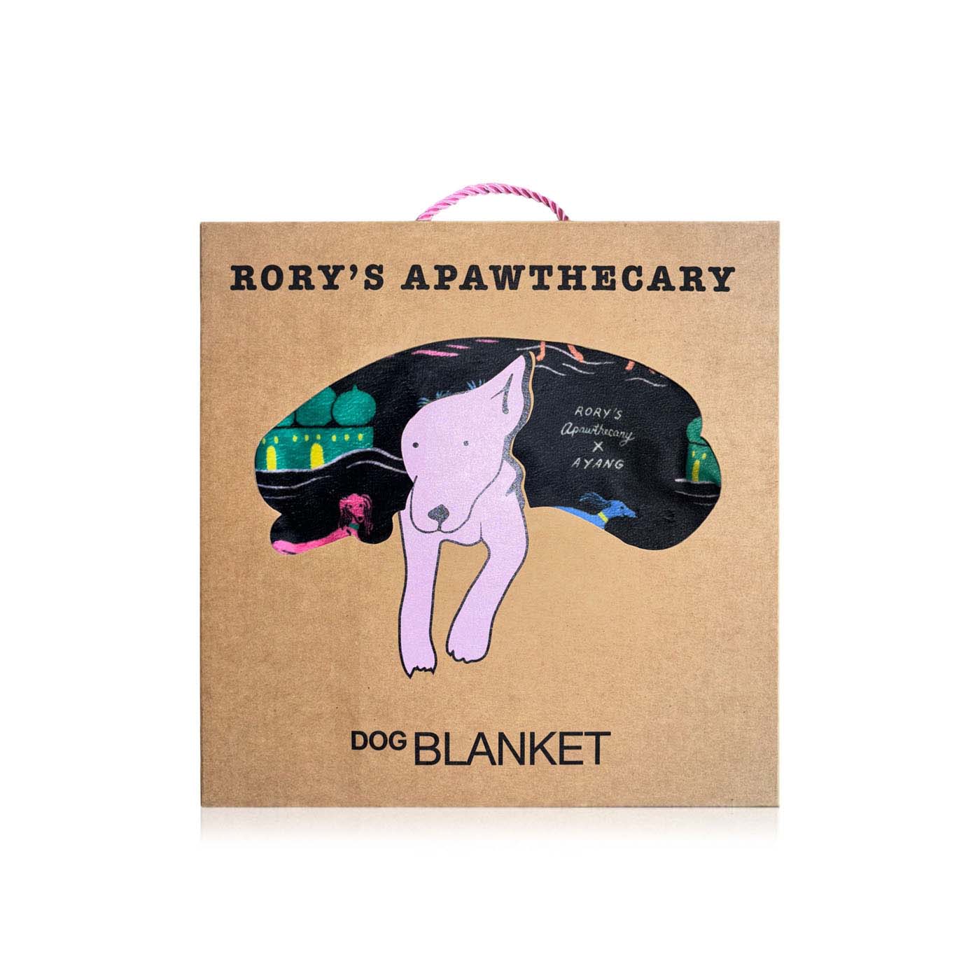 Rory's Apawthecary Dog Blanket Black and Purple