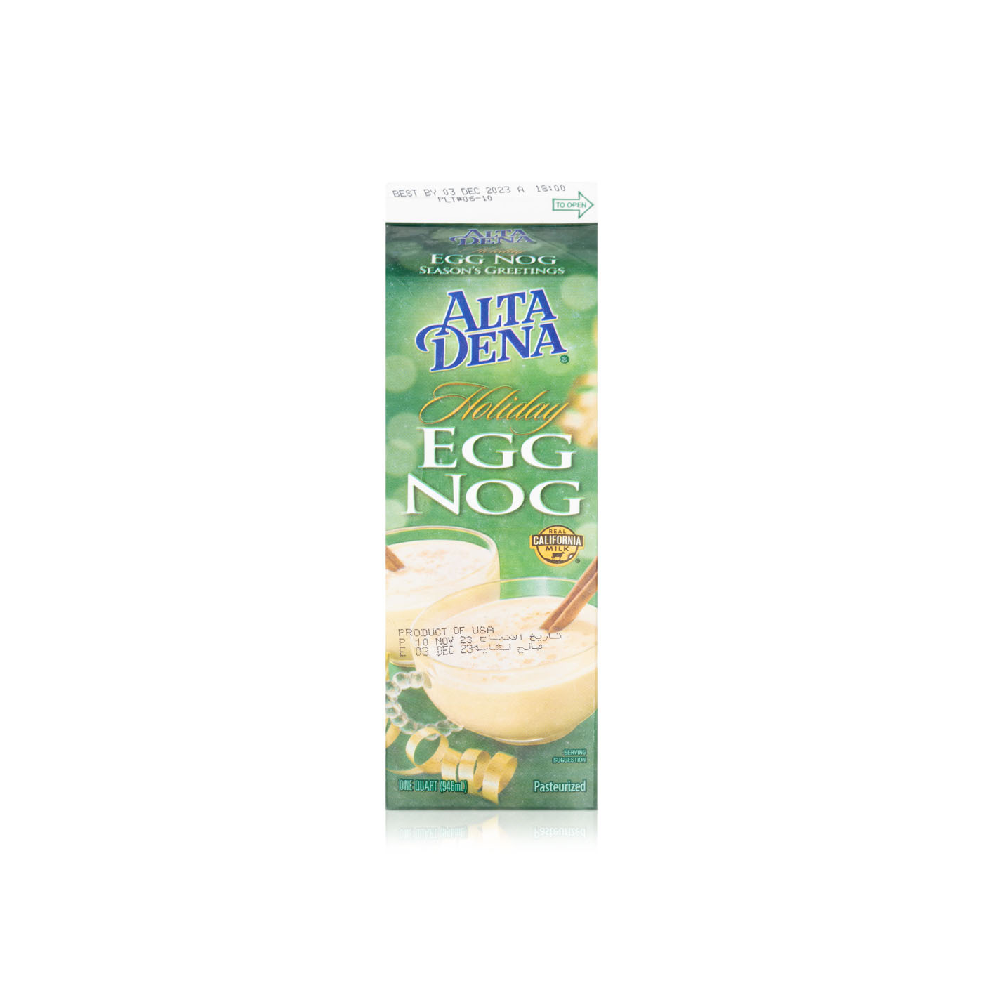 Alta Dena egg nog 946ml Spinneys UAE