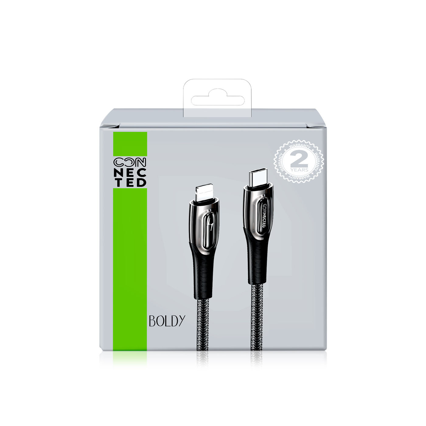 Connected Boldy-Cl Charger Cable USB-C to Lightning 1.2m