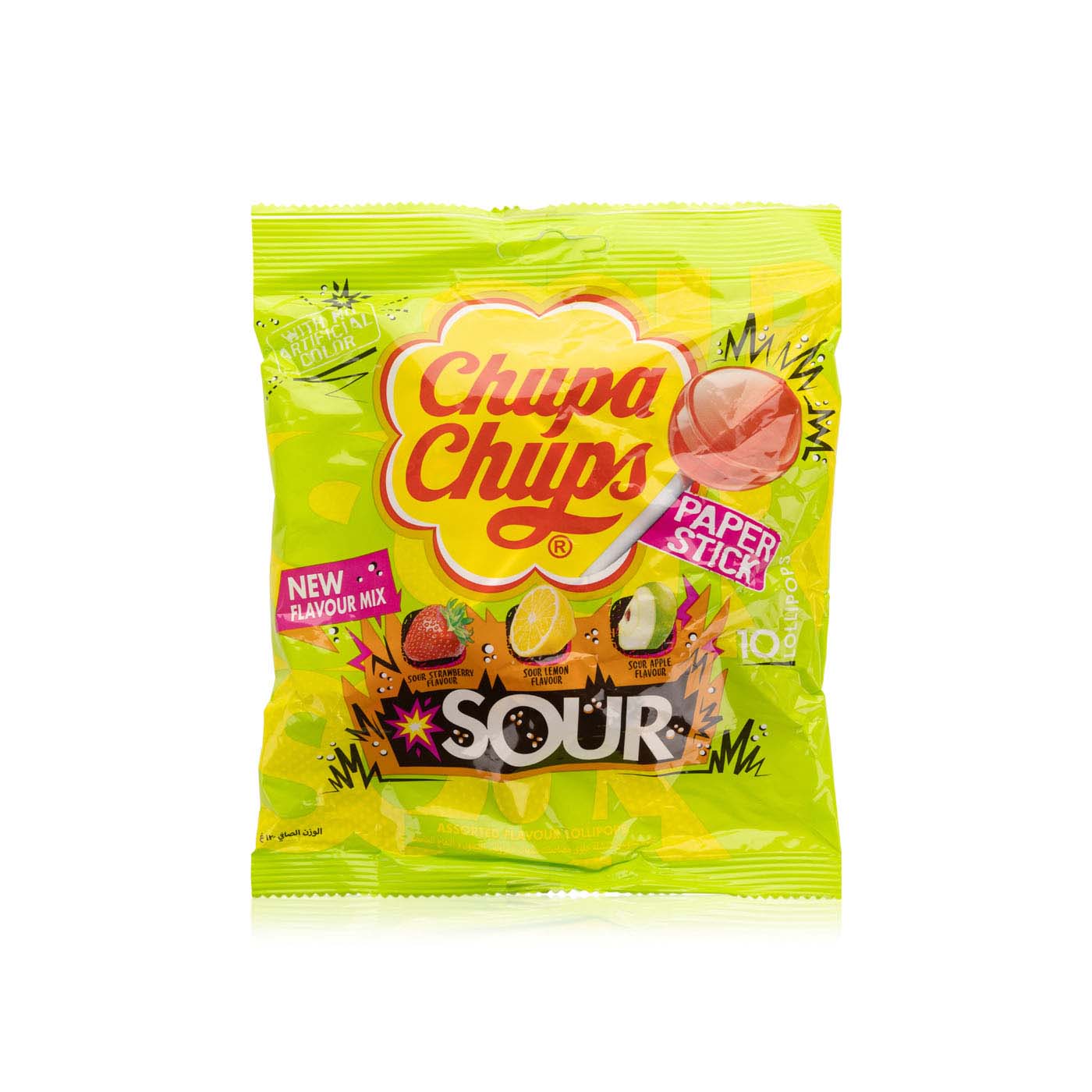 Chupa Chups Sour Lollipops x 10