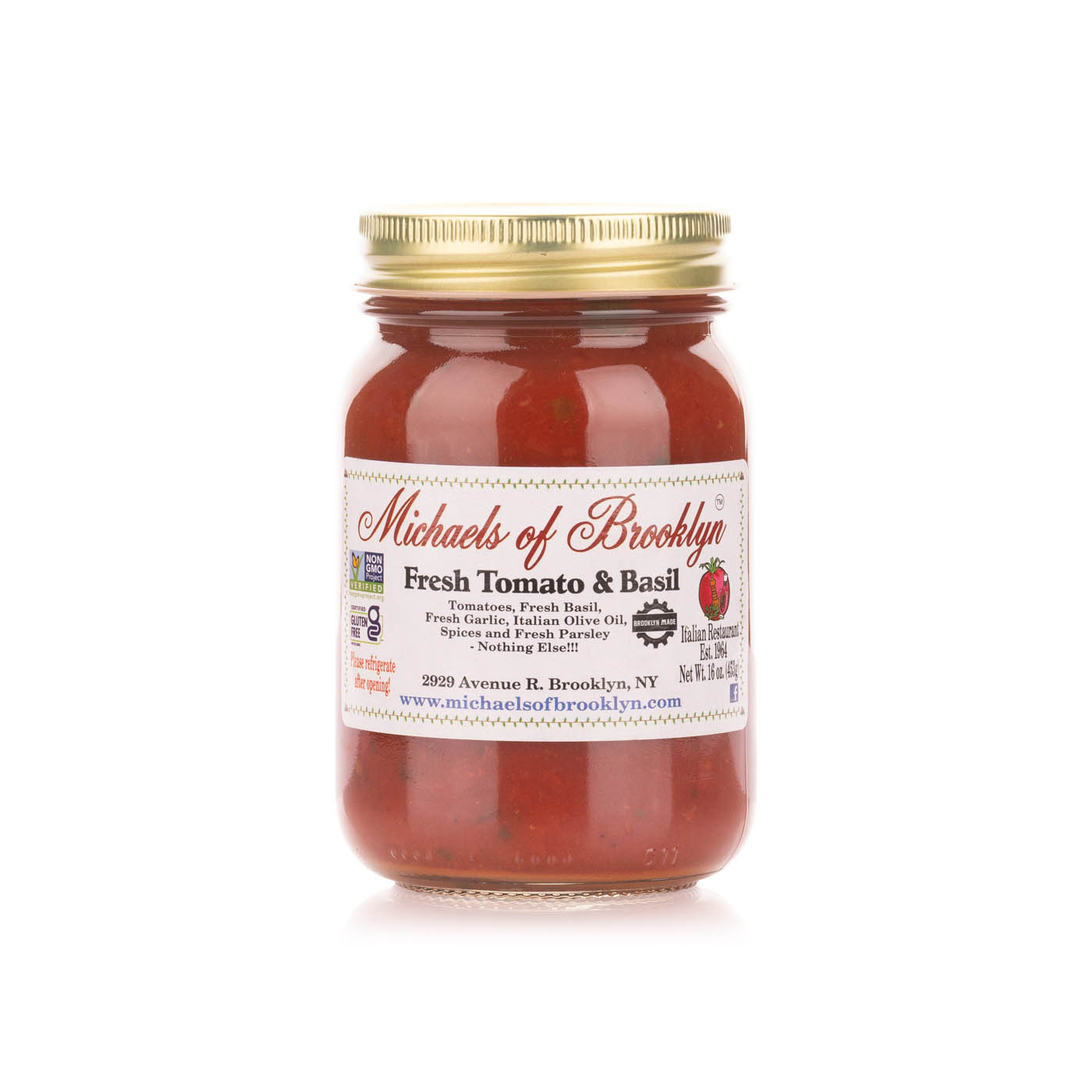 Michaels Of Brooklyn fresh tomato and basil sauce 453g - Spinneys UAE