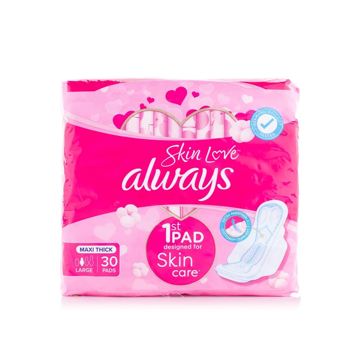 Always Cotton Skin Love Sanitary Pads 30s