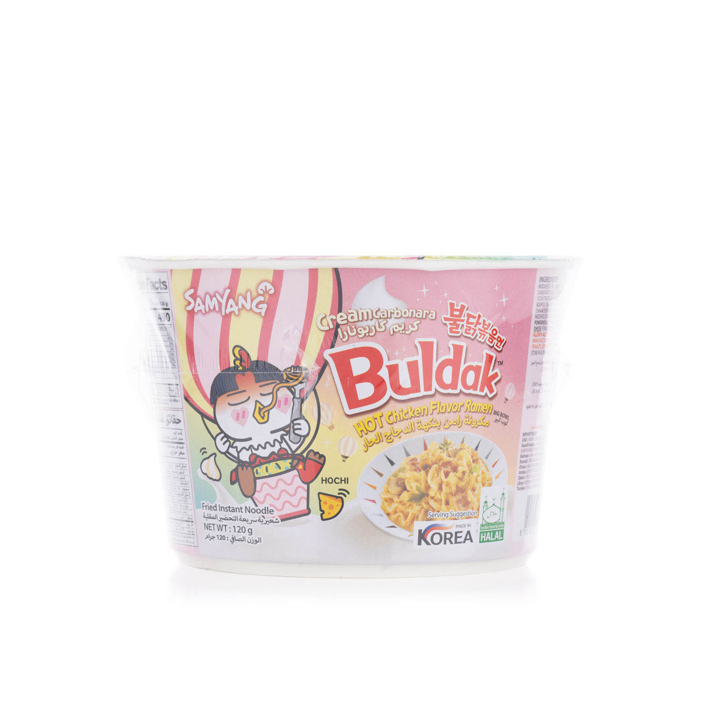 Samyang Cream Carbonara Hot Chicken Ramen Big Bowl 120g