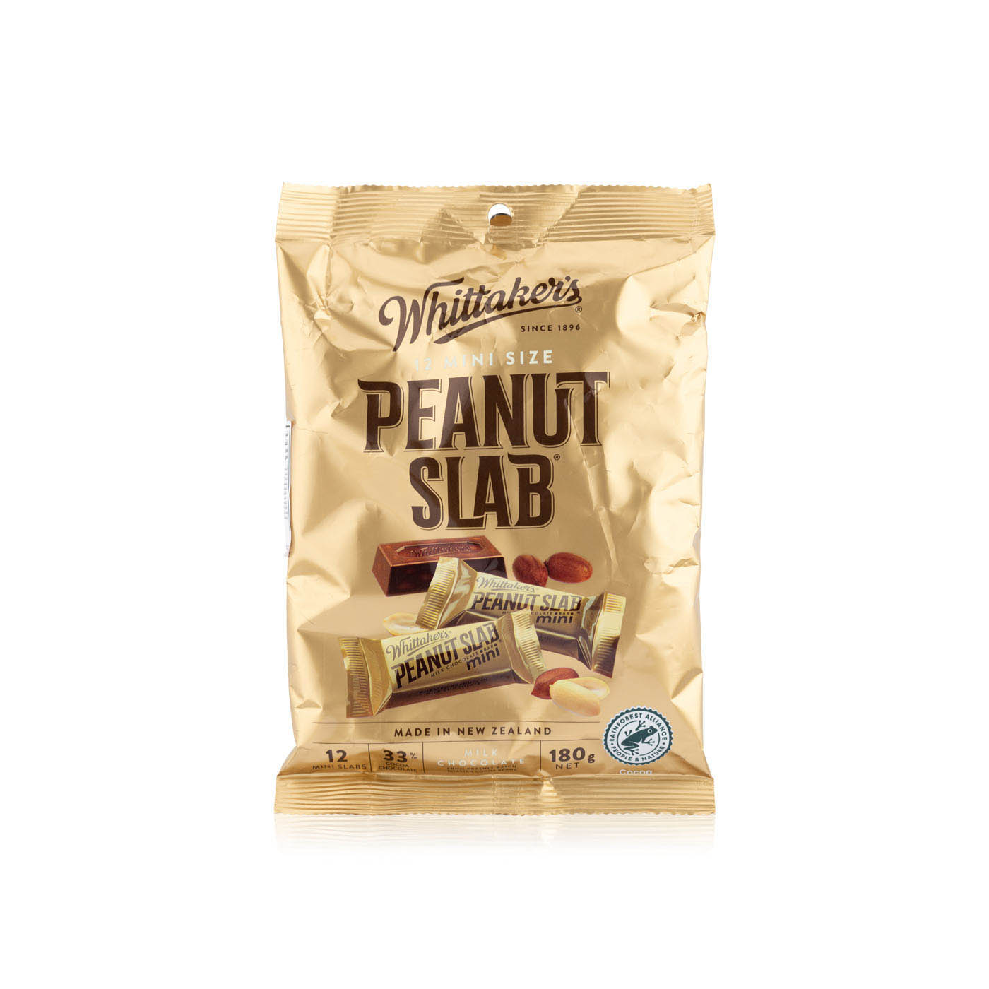 Whittaker's Peanut Slab Mini 12 Pack 180g
