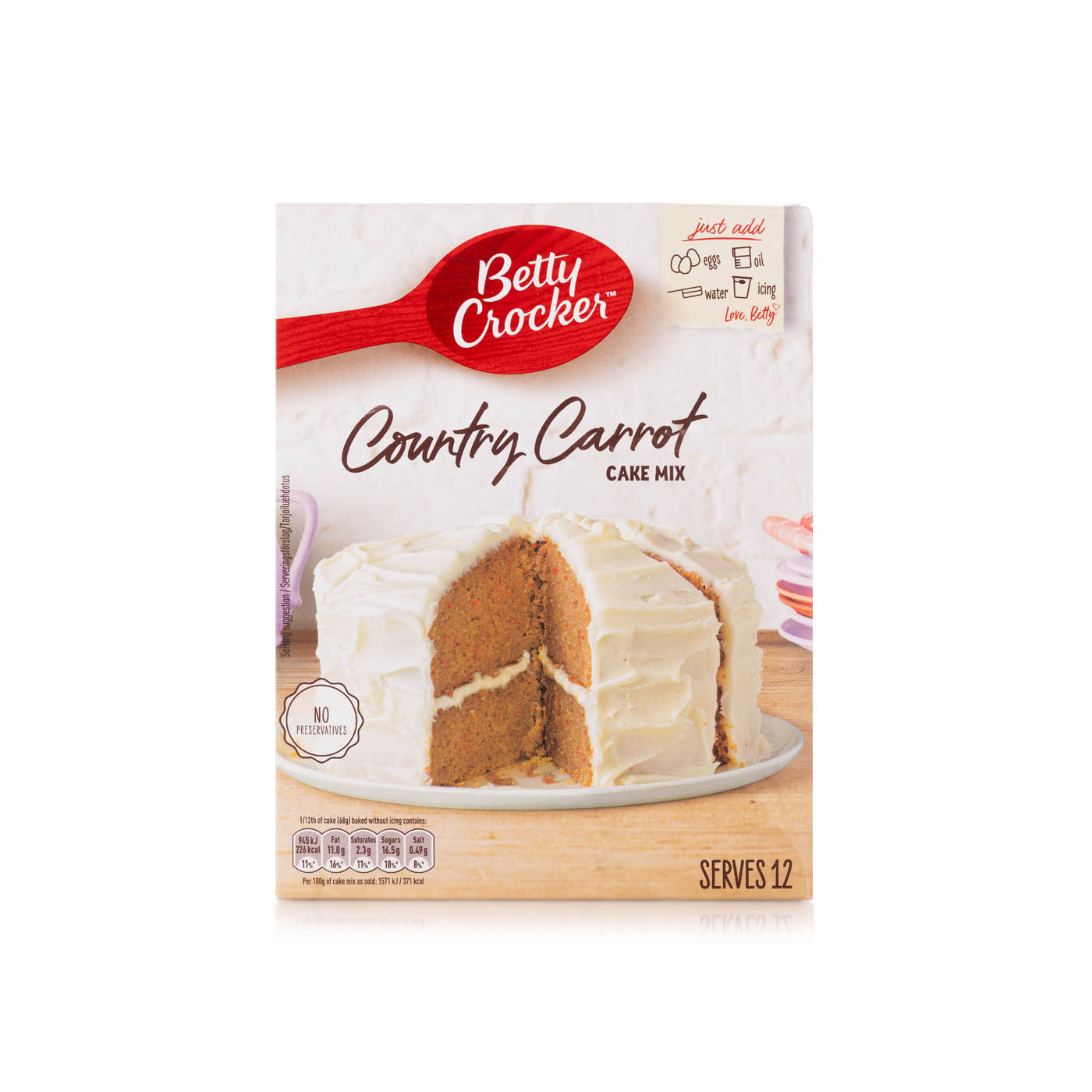 Betty Crocker Country Carrot Cake Mix 425g Spinneys Uae 9314