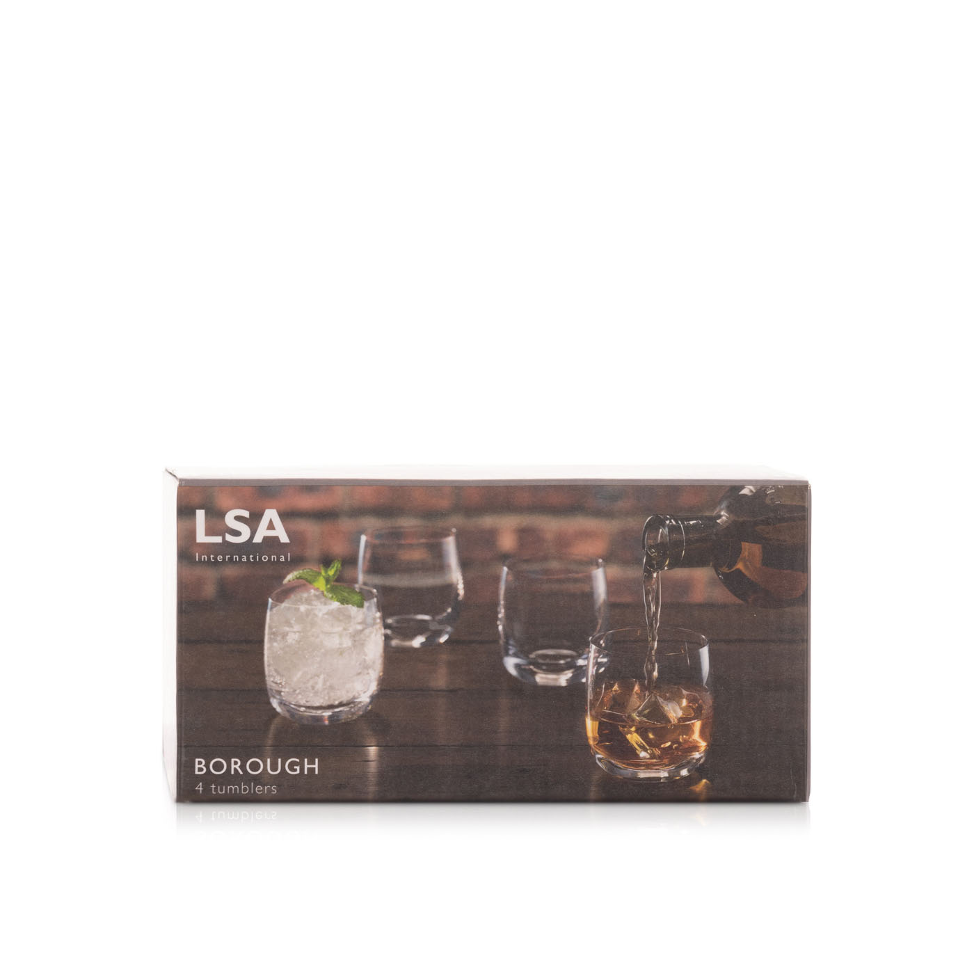 Lsa Borough Tumbler Glass Clear 300ml 4 Pack