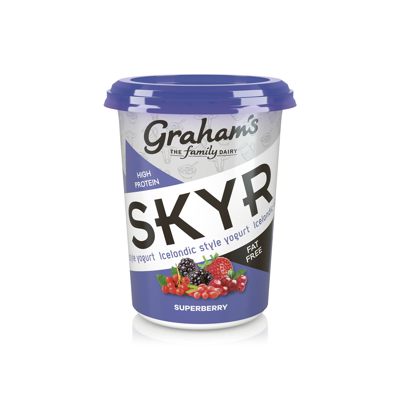 Graham's Skyr High Protein Superberry Icelandic Style Yoghurt 450g