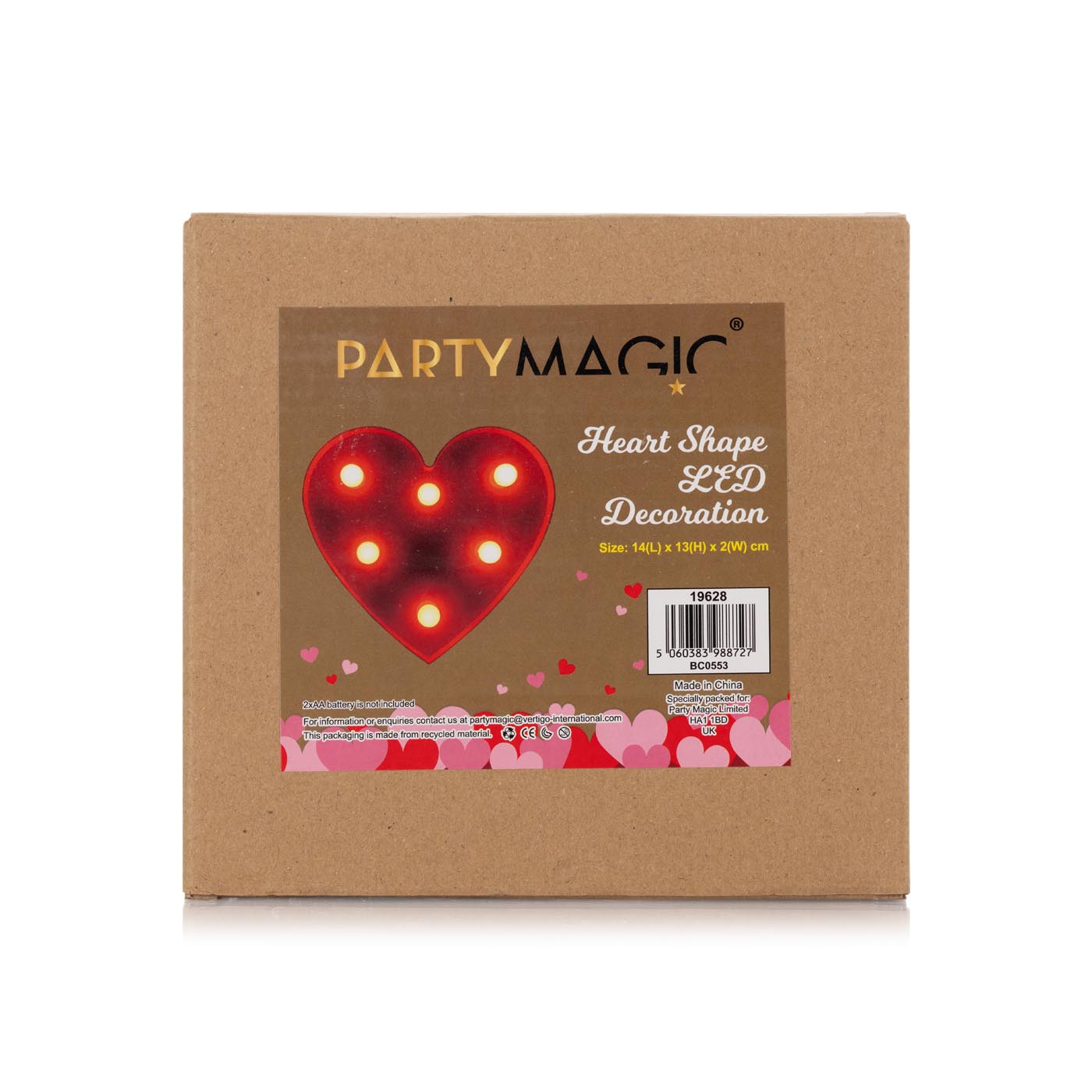 Party Magic Valentine's Day Heart Shape LED Decoration