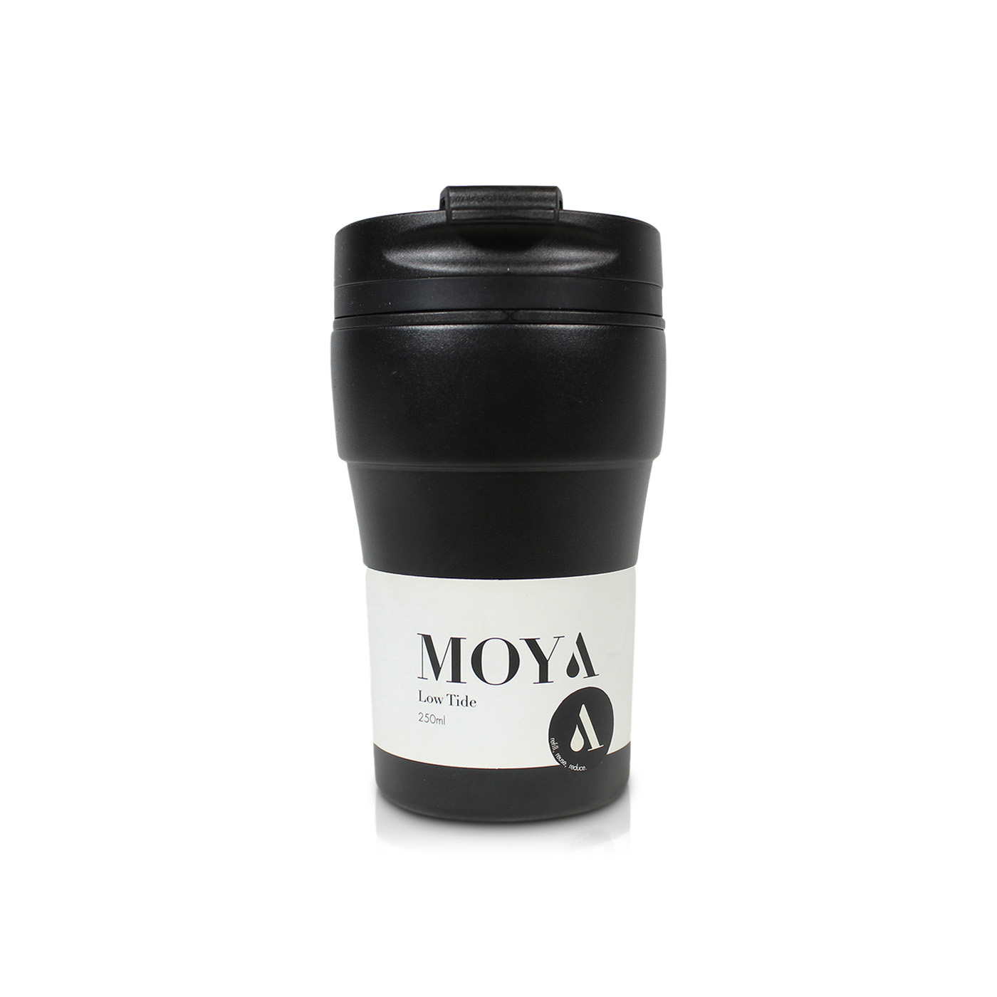 Moya Low Tide Travel Coffee Mug Black 250ml