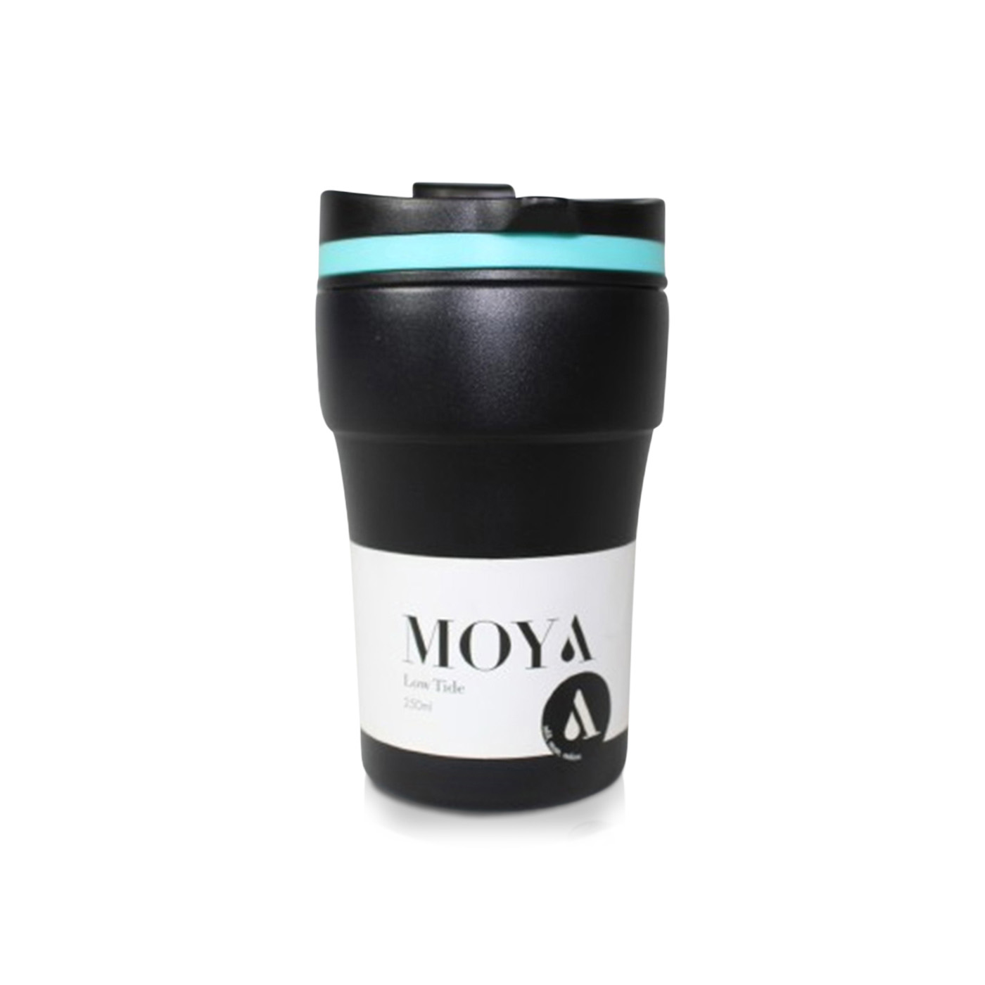 Moya Low Tide Travel Coffee Mug Blue/black 250ml