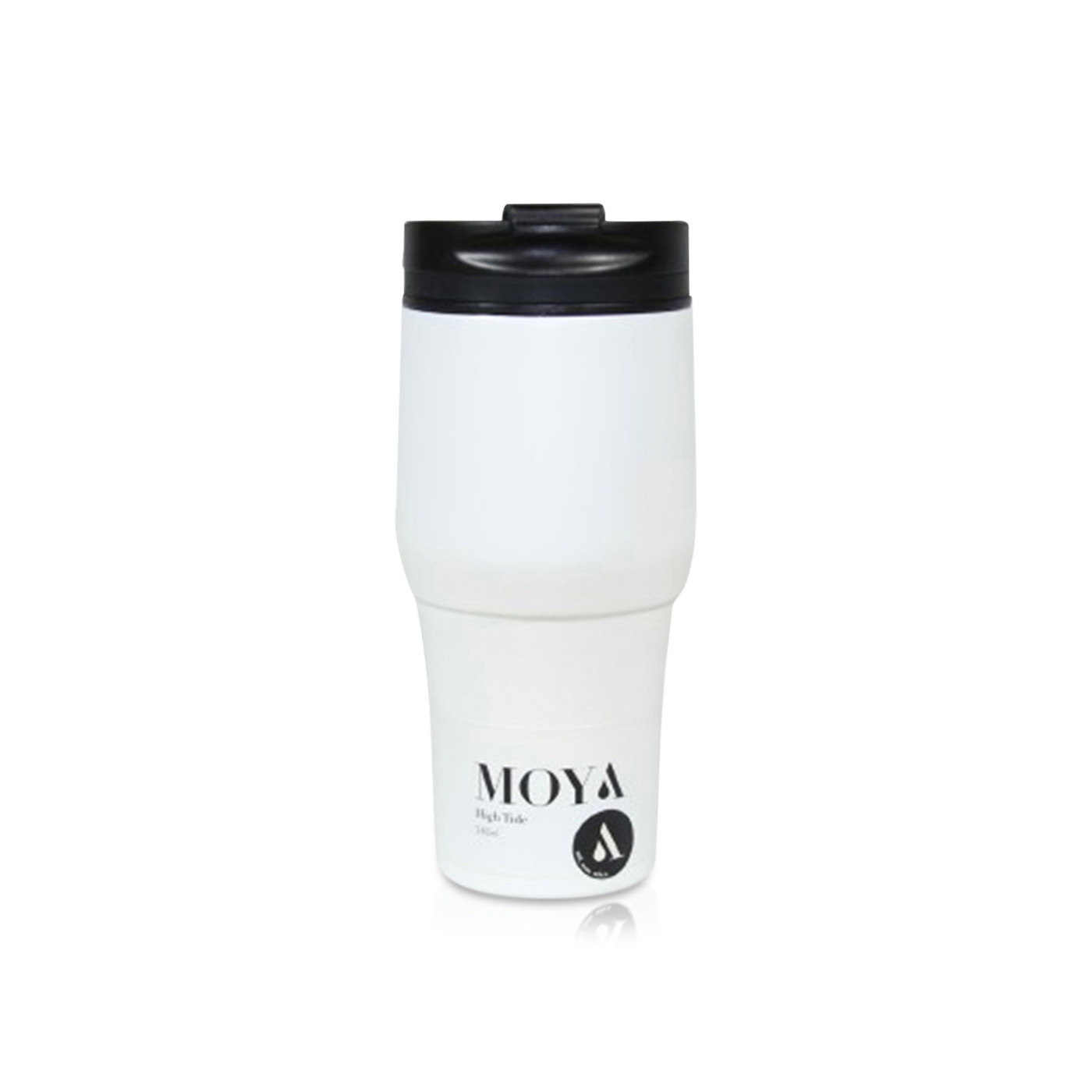 Moya High Tide Travel Coffee Mug Black/white 380ml