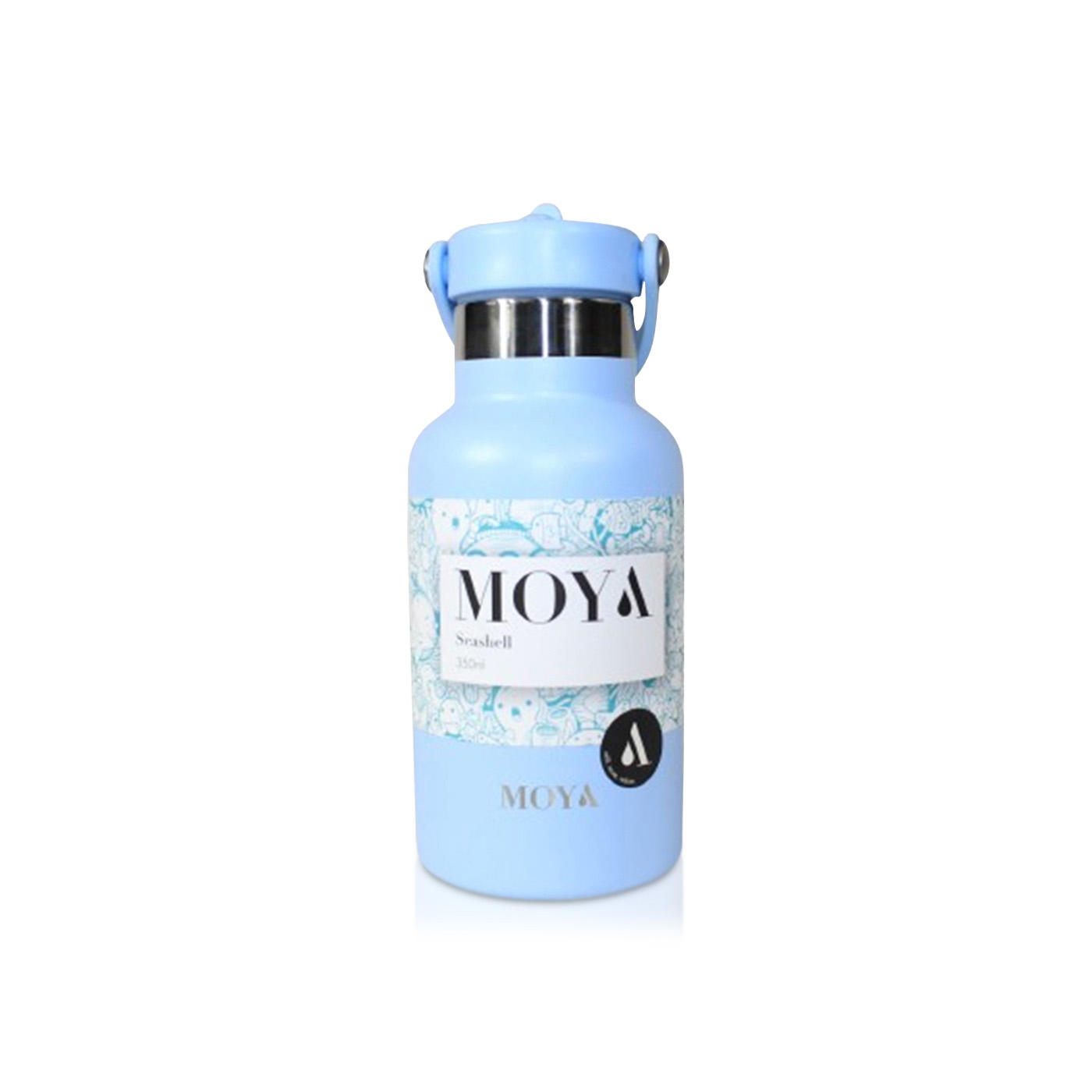 Moya Seashell Insulated and Sustainable Water Bottle Powder Blue 350ml