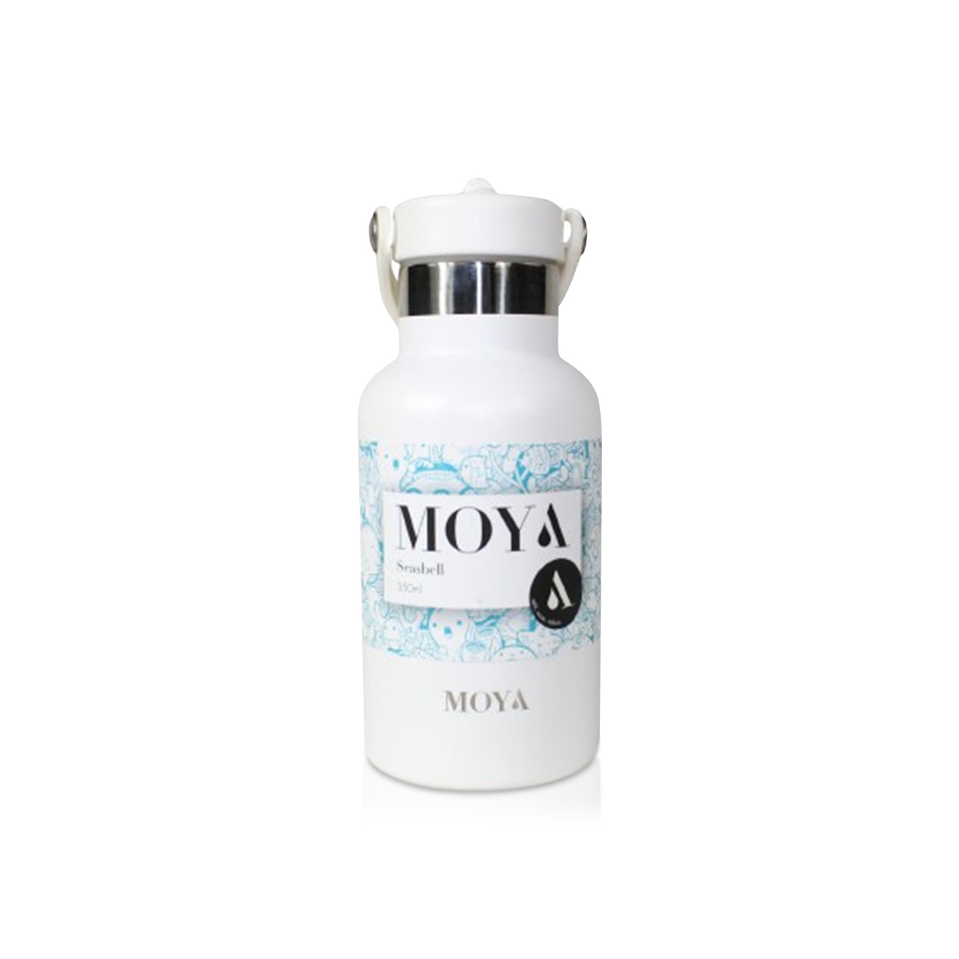 Moya Seashell Insulated and Sustainable Water Bottle White 350ml