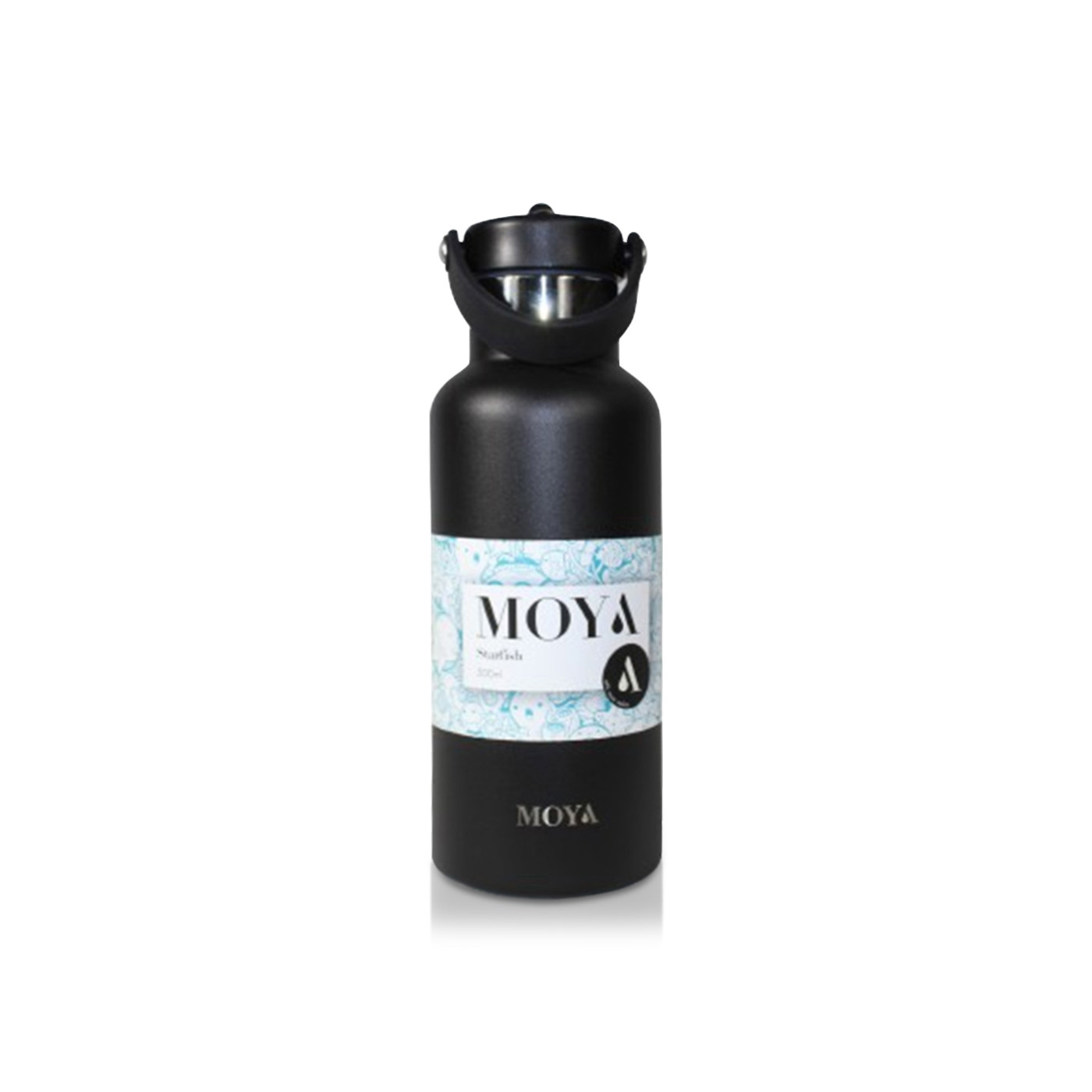 Moya Starfish Insulated and Sustainable Water Bottle Black 500ml