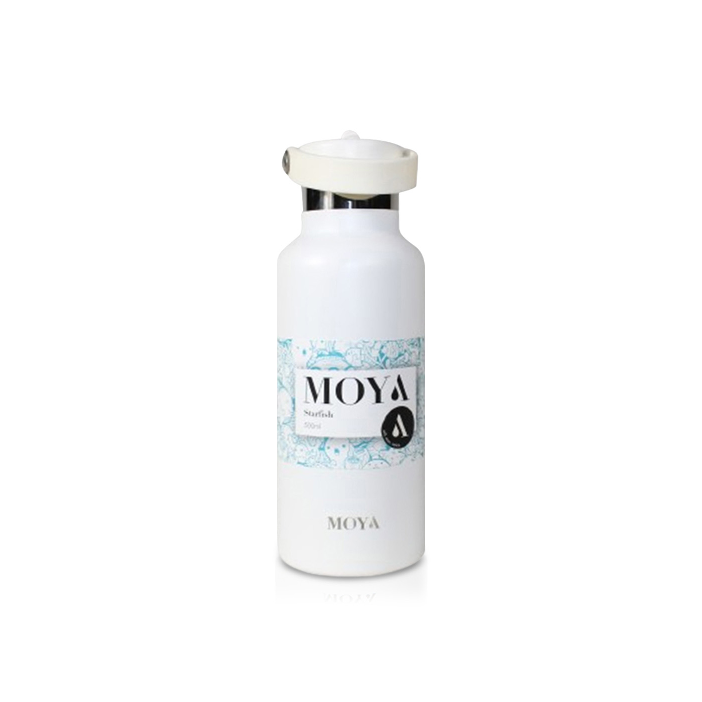 Moya Starfish Insulated and Sustainable Water Bottle White 500ml