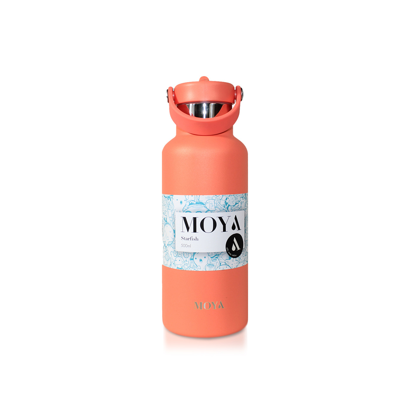 Moya Starfish Insulated and Sustainable Water Bottle Coral 500ml