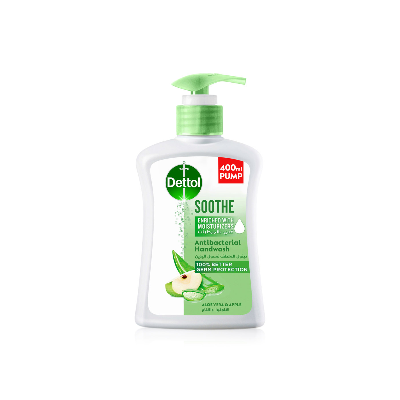 Dettol Soothe Antibacterial Handwash Aloe Vera and Apple 400ml