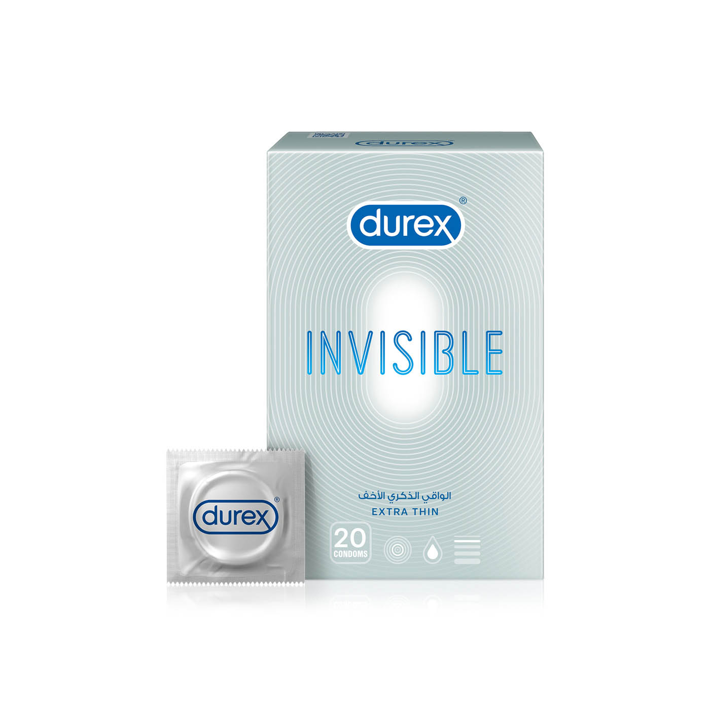 Durex Invisible Extra Thin Condom x 20