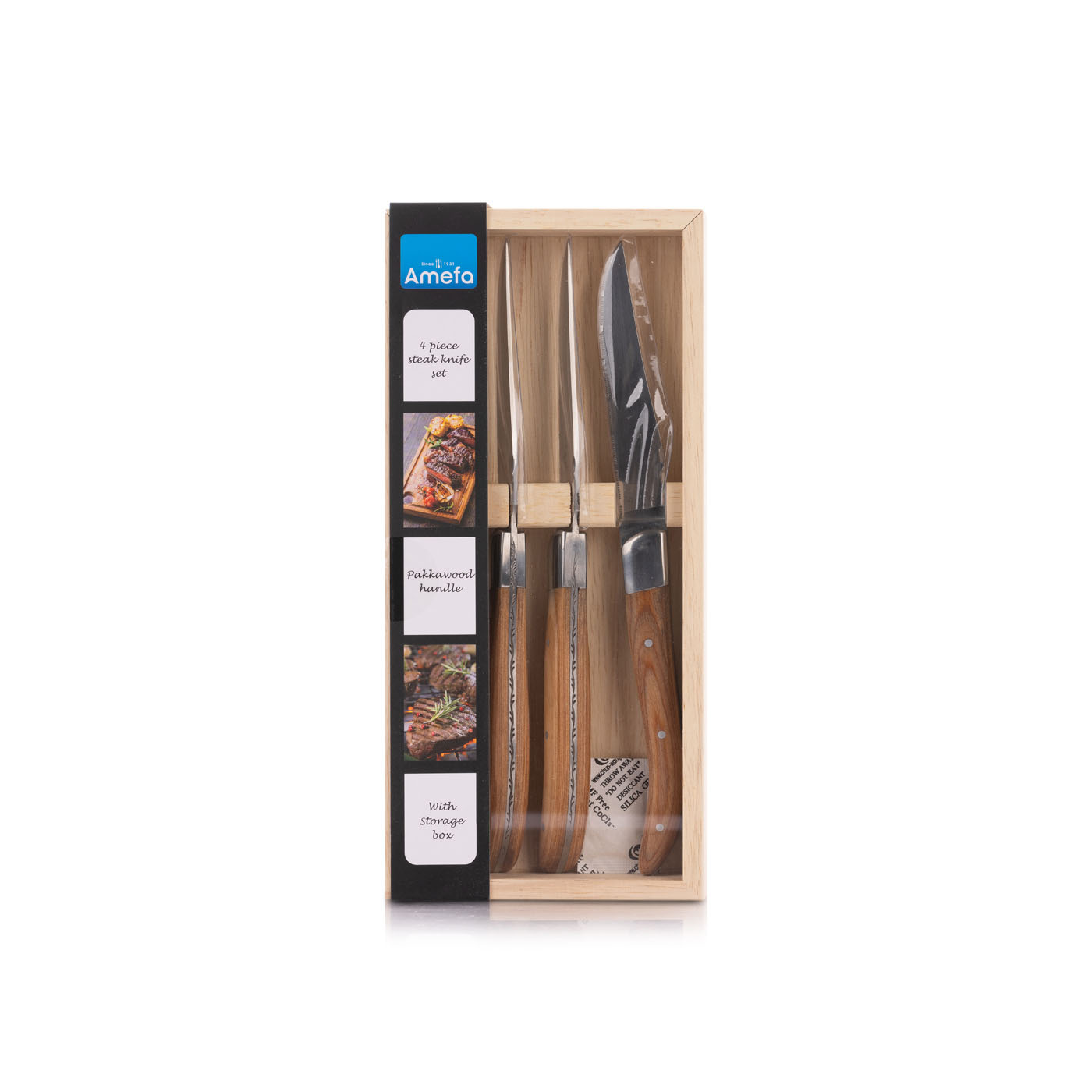 Amefa Royal Steak Knife Set Natural x 4