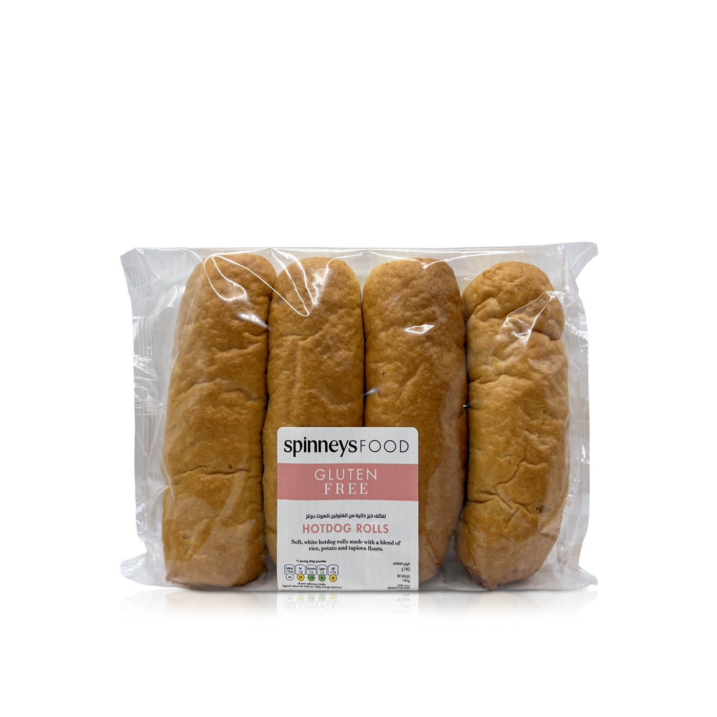 Spinneysfood Gluten-Free Hotdog Rolls 4s 180g